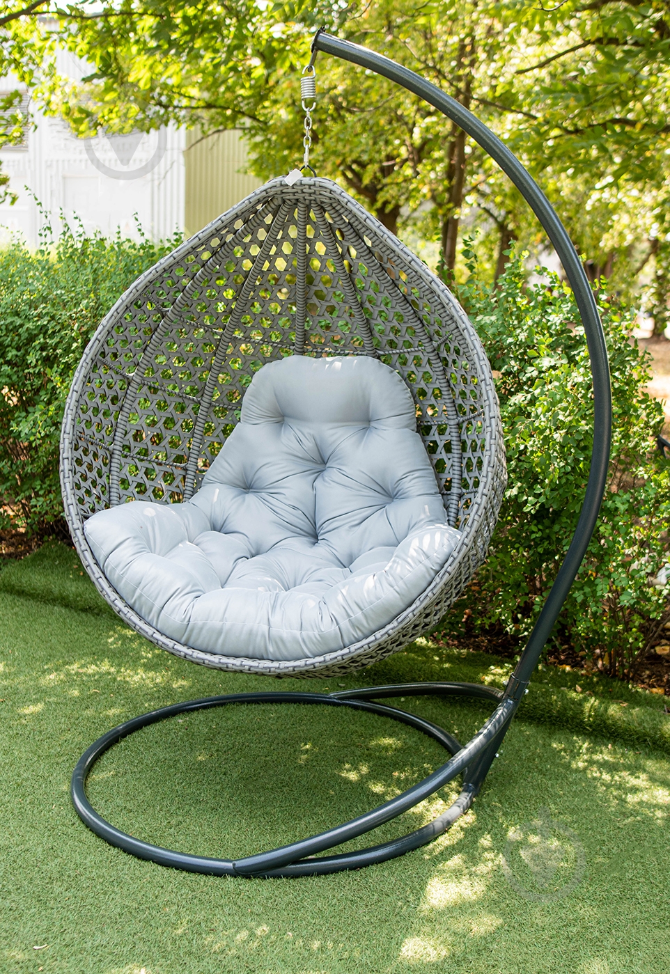 Крісло-кокон Indigo Колібрі 1200х730х1050 см сірий - фото 5