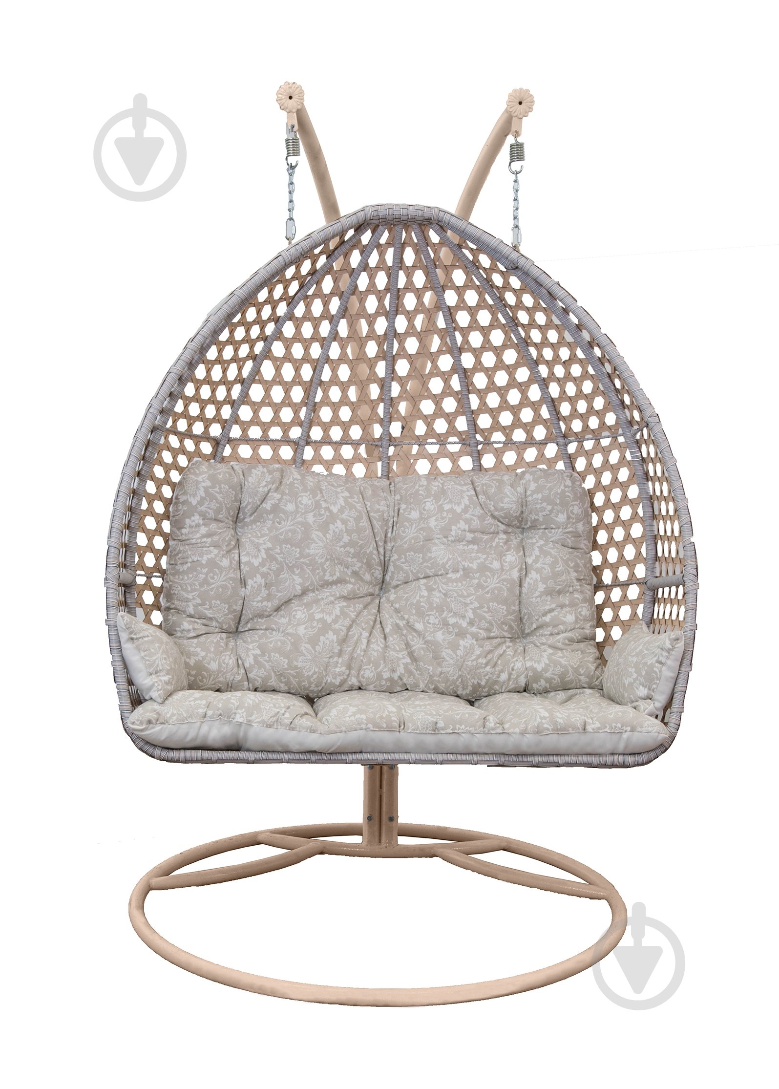 Кресло-кокон Indigo Мишель 1370х700х1360 мм бежевый - фото 1 Кресло-кокон Indigo Мишель 1370х700х1360 мм бежевый - фото 1