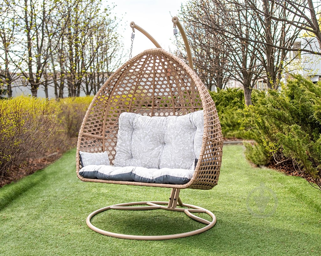 Кресло-кокон Indigo Мишель 1370х700х1360 мм бежевый - фото 3 Кресло-кокон Indigo Мишель 1370х700х1360 мм бежевый - фото 3