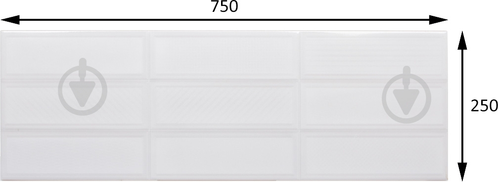 Плитка STN CERAMICA Jazz RT Blanco BR 25x75 - фото 4