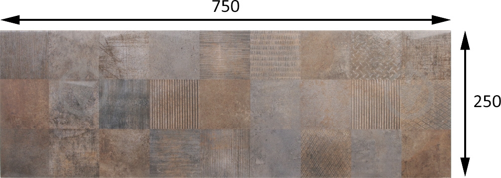 Плитка STN CERAMICA Jasper Pi Dark Mt 25x70 - фото 4