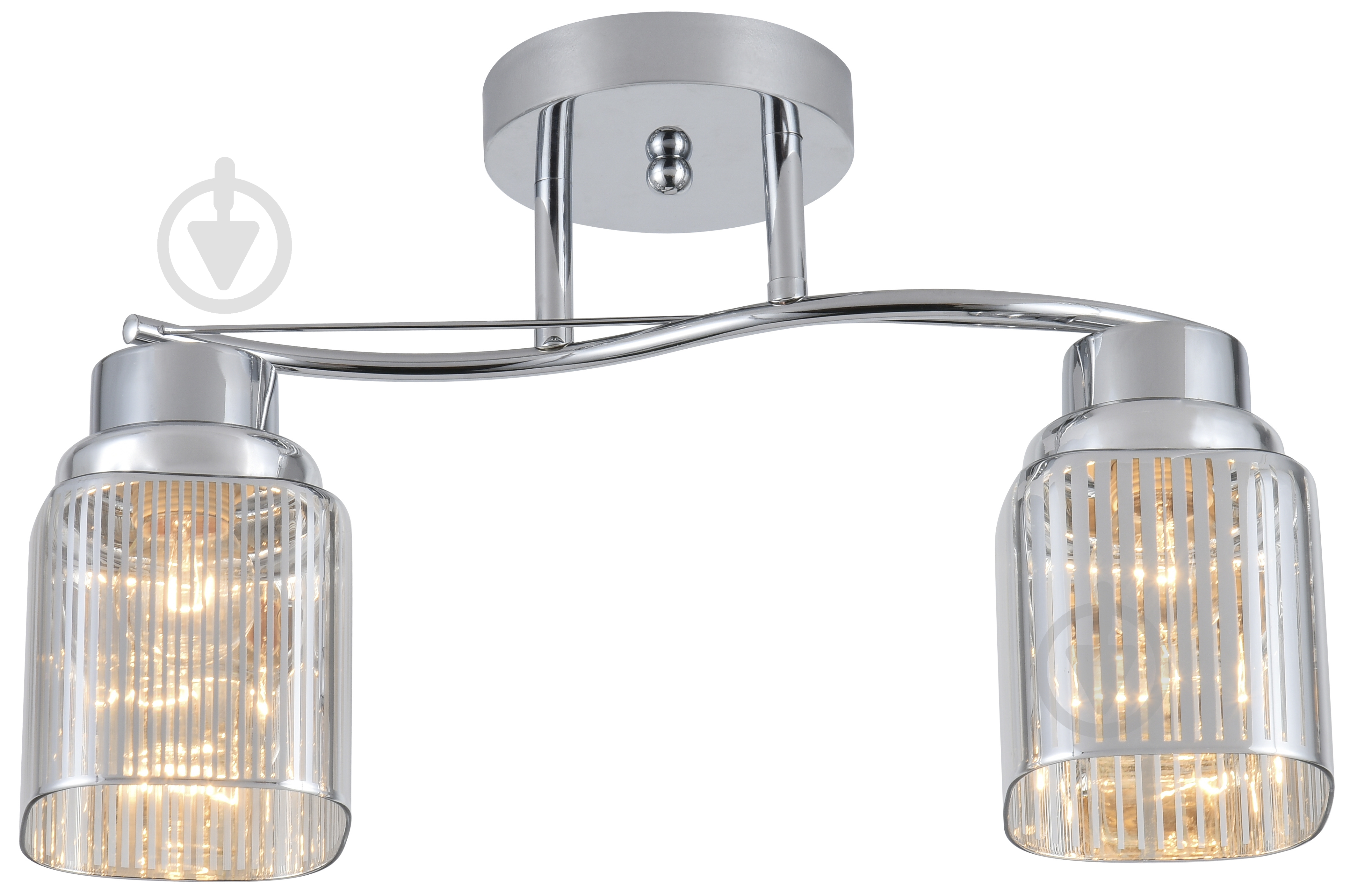 Люстра стельова Sensio Rhea 2x40 Вт E27 хром ALG-07872/2 - фото 1