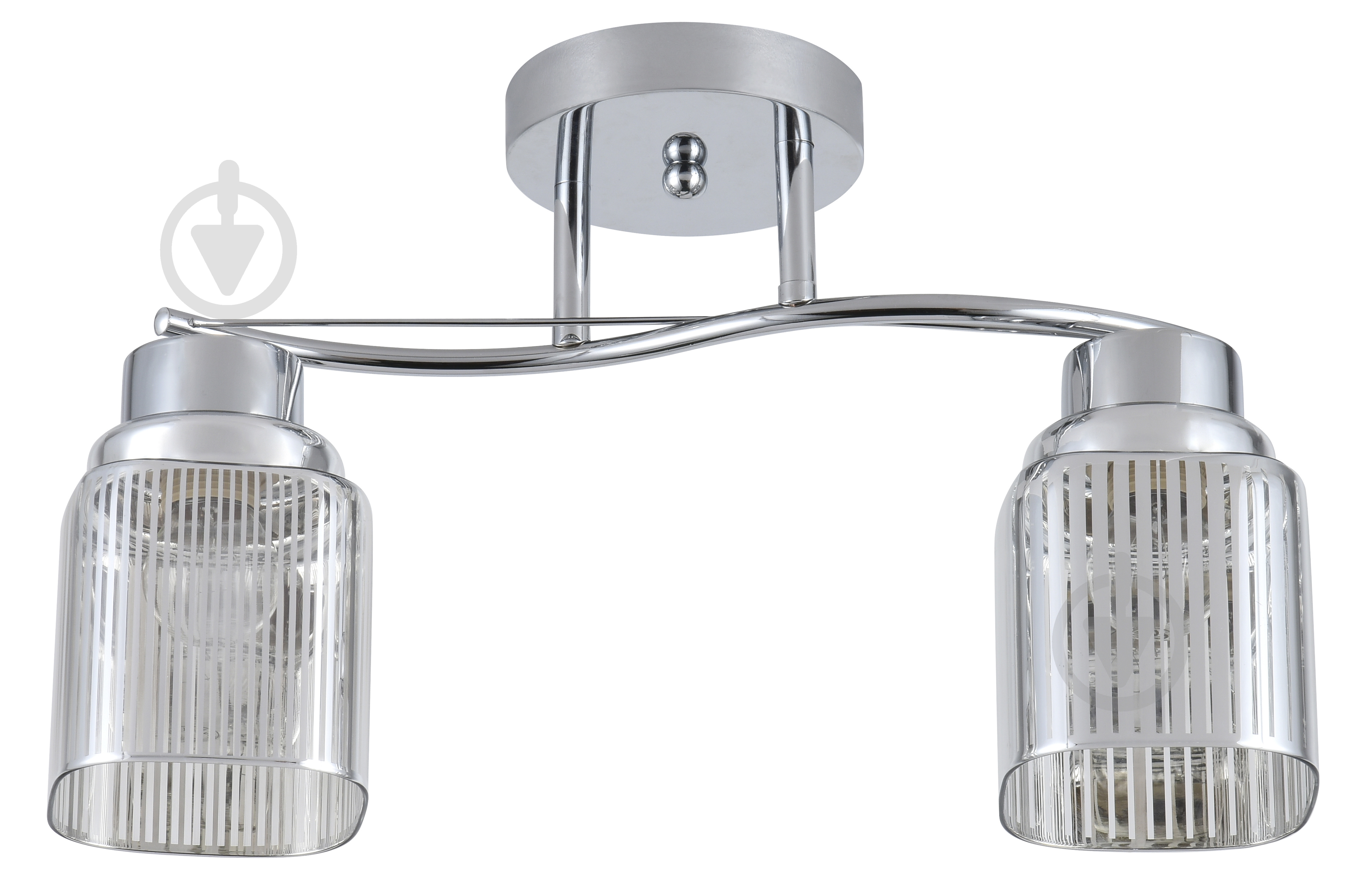 Люстра стельова Sensio Rhea 2x40 Вт E27 хром ALG-07872/2 - фото 2