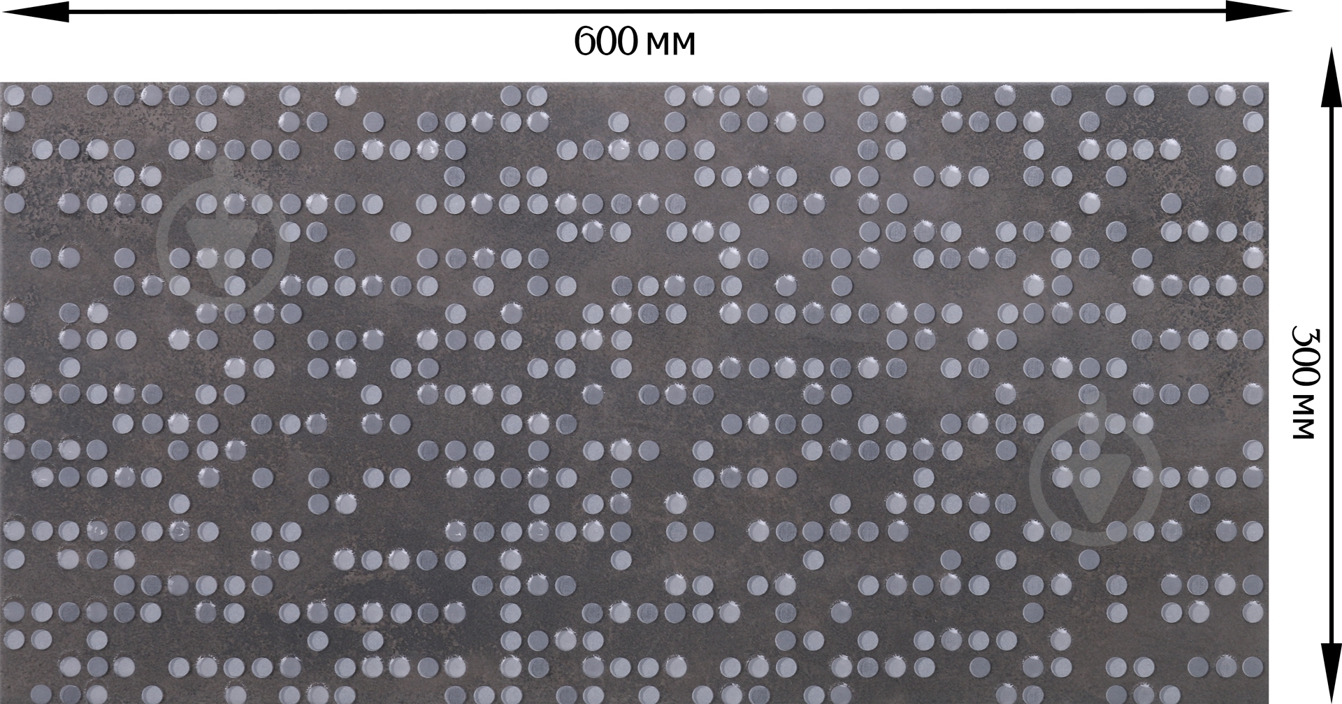 Декор Opoczno Normandie graphite inserto 30x60 см - фото 4