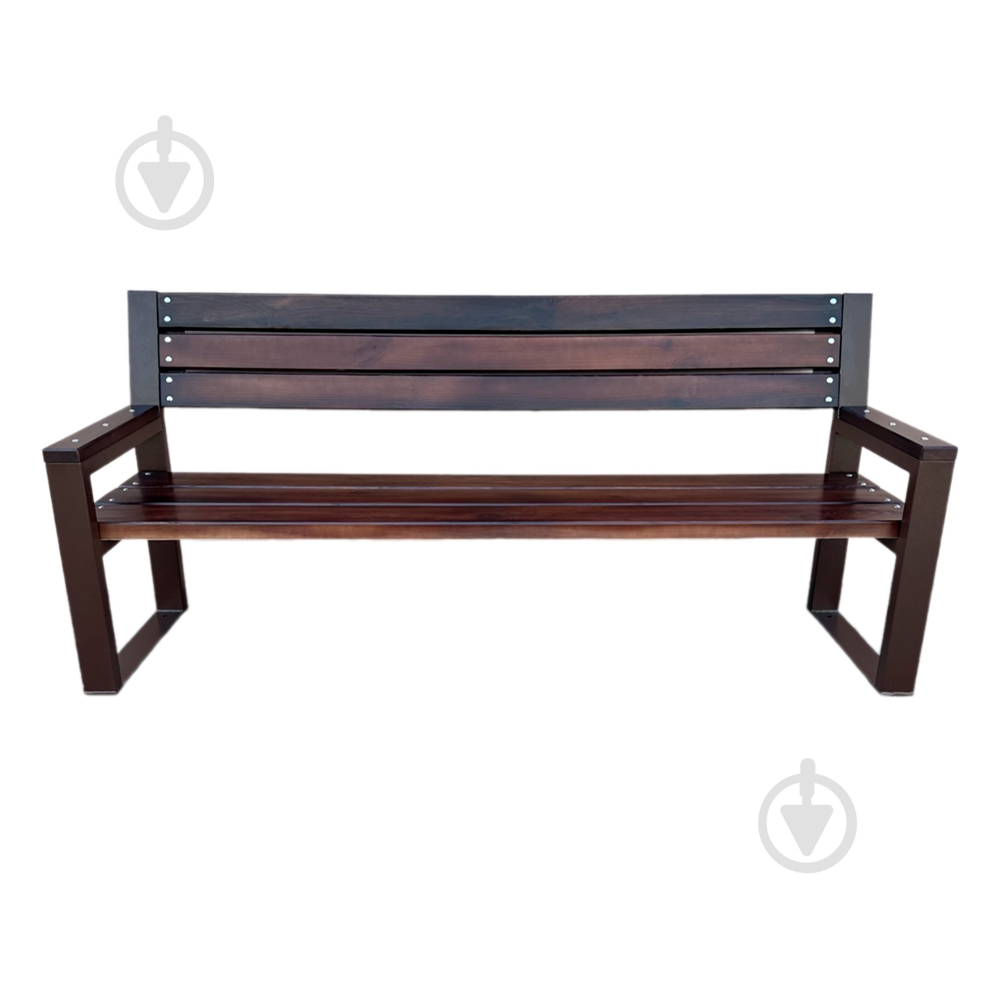 Лавка парковая Metalzavod со спинкой и подлокотниками Рапсодия (2000х700х893) 2 м - фото 2 Лавка парковая Metalzavod со спинкой и подлокотниками Рапсодия (2000х700х893) 2 м - фото 2