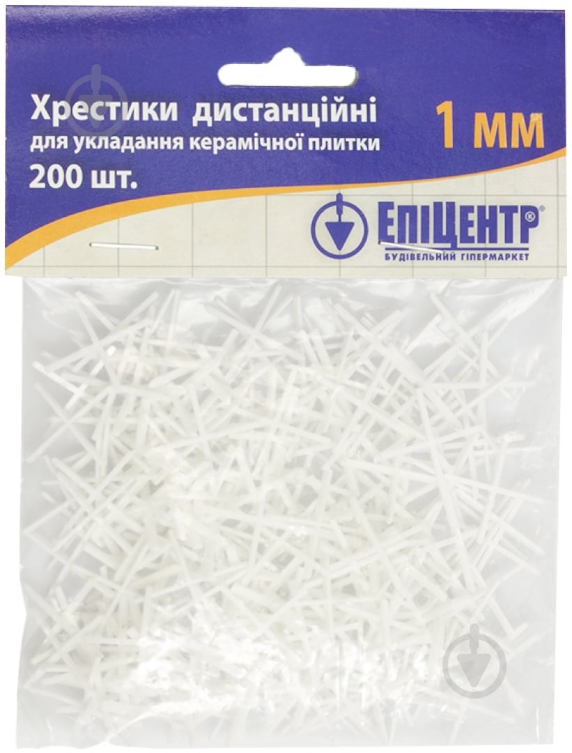 Крестики для плитки 1 мм 200 шт./уп (60306302) - фото 1