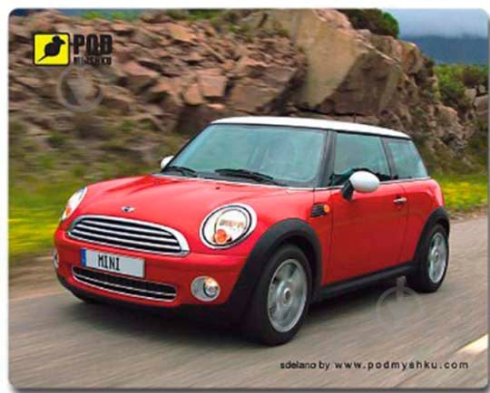 Килимок для миші Pod Mishkou Mini cooper (Mini cooper) - фото 1 Килимок для миші Pod Mishkou Mini cooper (Mini cooper) - фото 1