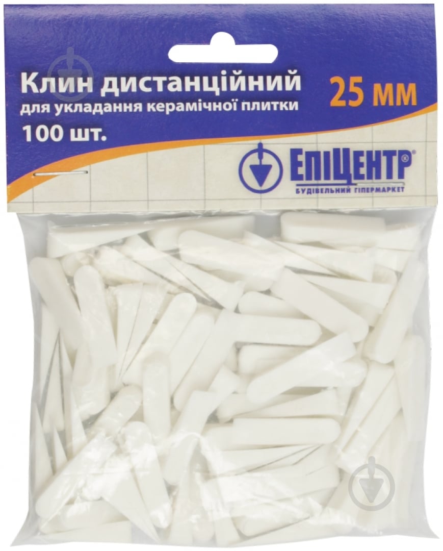 Клинья для плитки 25 мм 100 шт./уп (60306323) - фото 1