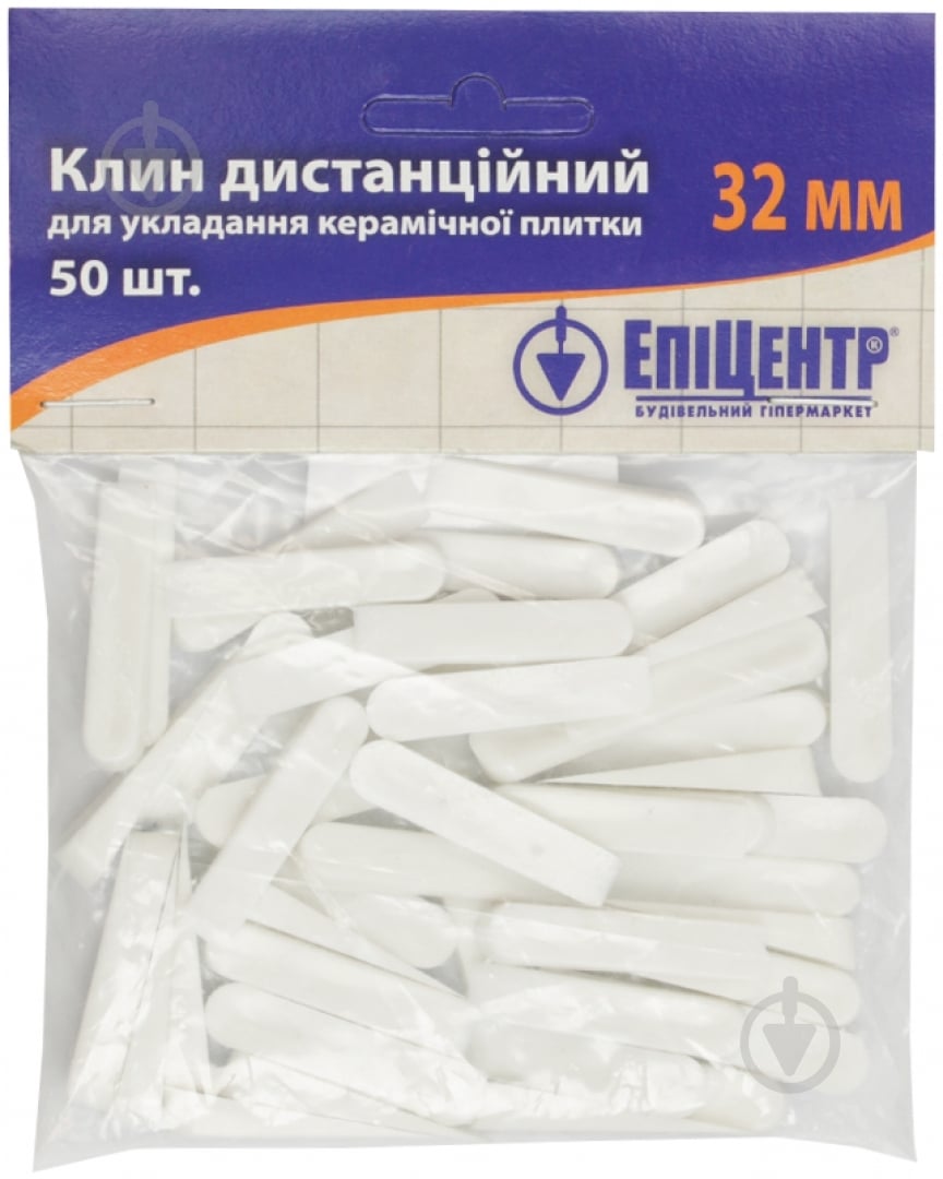 Клинья для плитки 32 мм 50 шт./уп (60306324) - фото 1 Клинья для плитки 32 мм 50 шт./уп (60306324) - фото 1