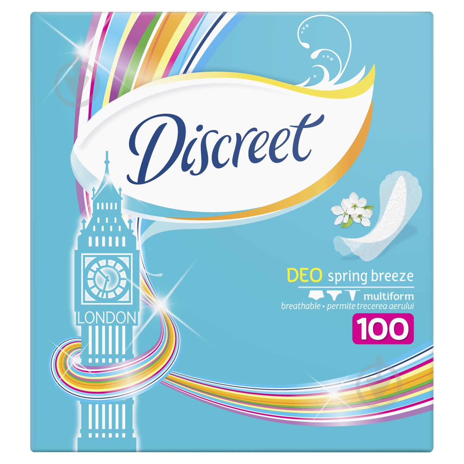 Прокладки Discreet Ежедневные прокладки Discreet Deo Spring Breeze 100 шт 100 шт. - фото 2