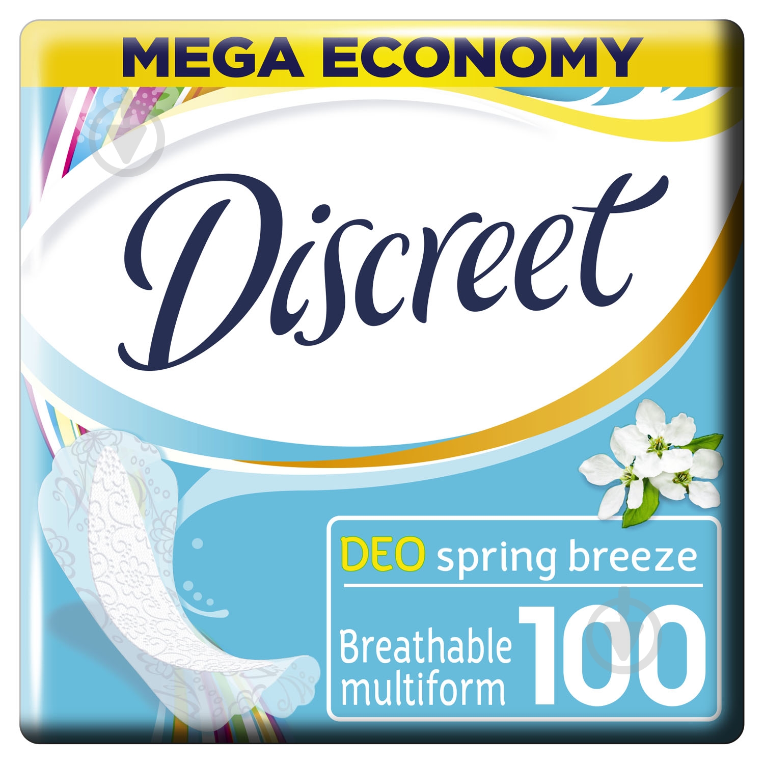 Прокладки Discreet Ежедневные прокладки Discreet Deo Spring Breeze 100 шт 100 шт. - фото 1