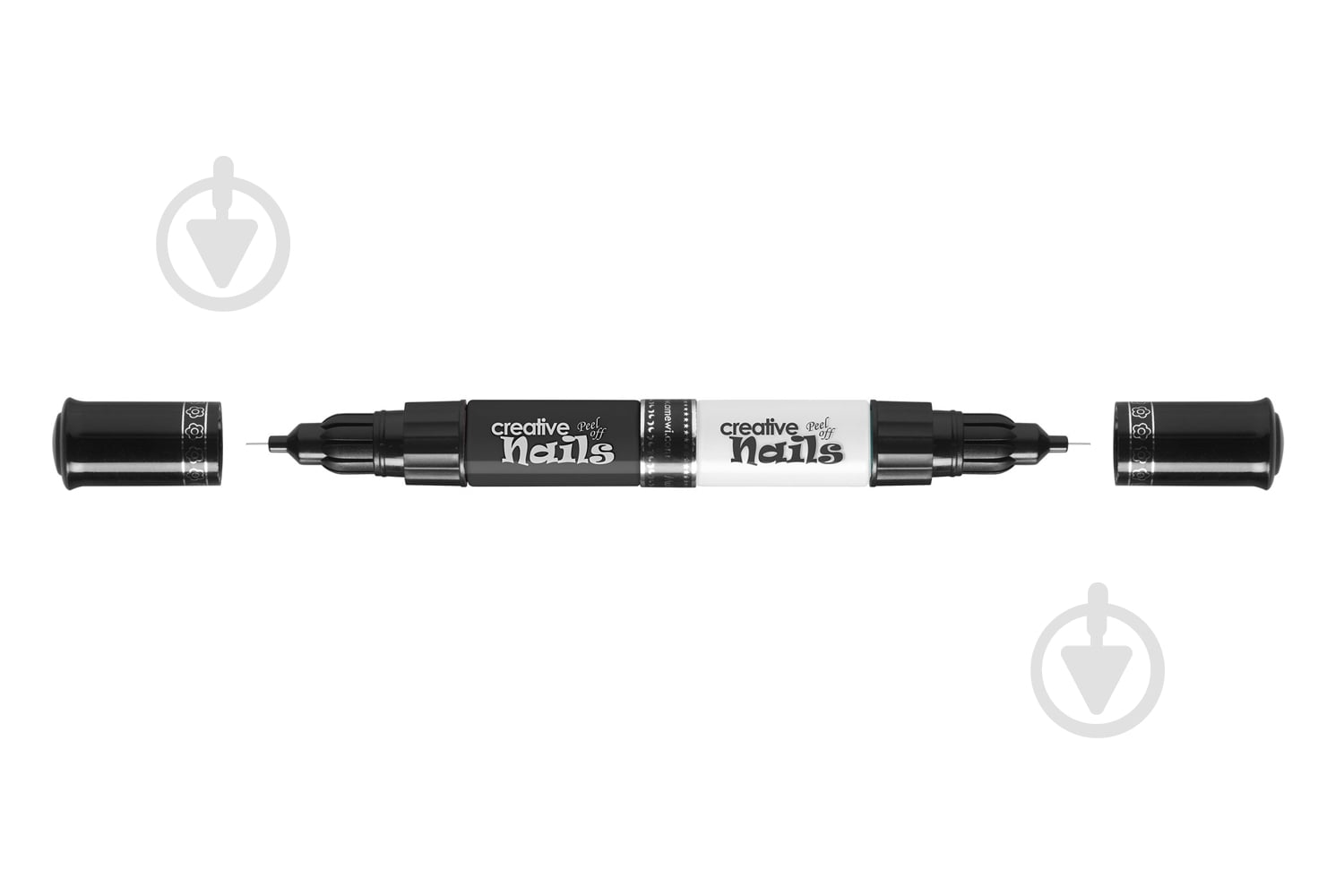 Лак для ногтей Creative Nails черный + белый - фото 4 Лак для ногтей Creative Nails черный + белый - фото 4