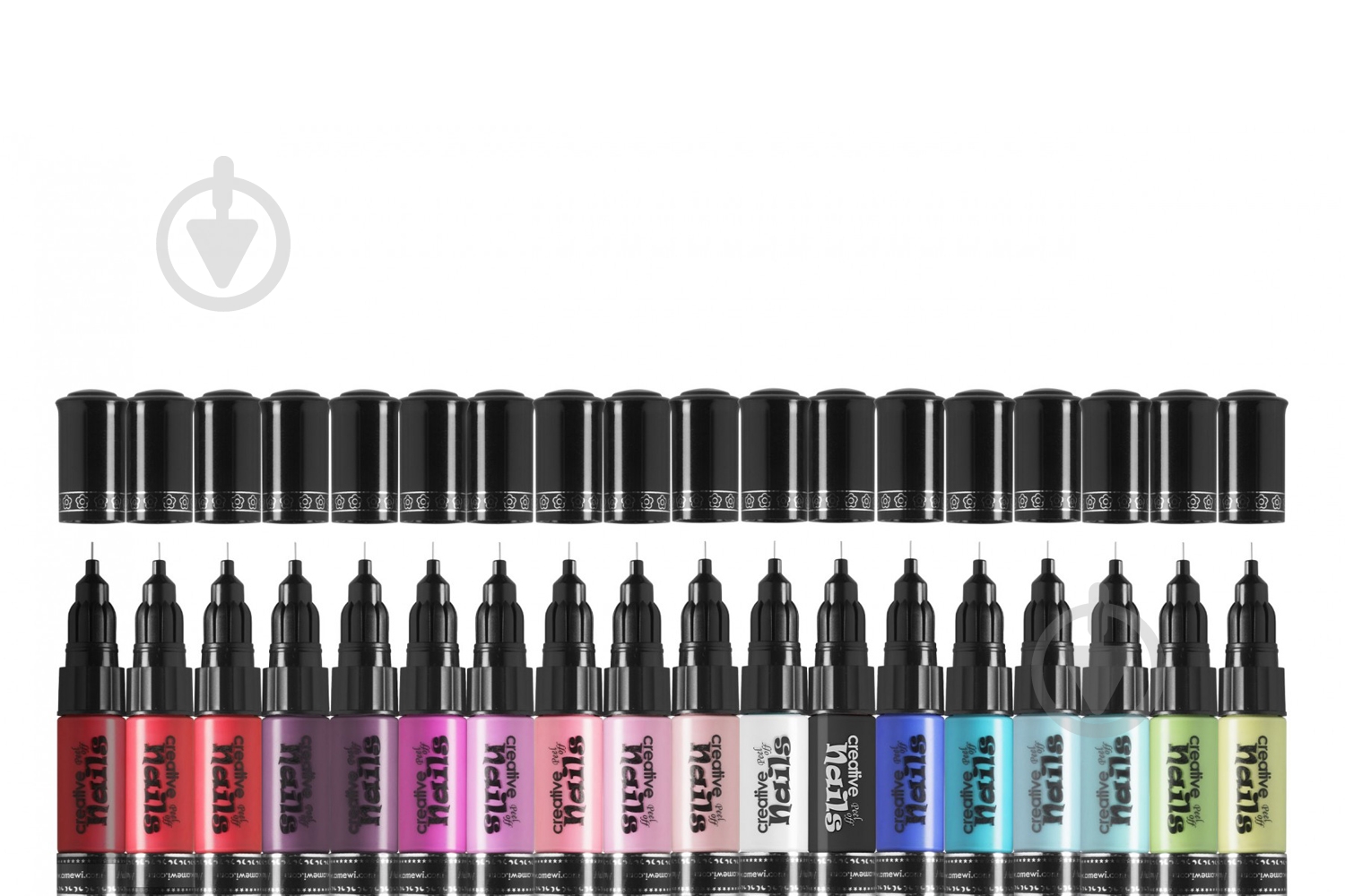 Лак для ногтей Creative Nails черный + белый - фото 5 Лак для ногтей Creative Nails черный + белый - фото 5