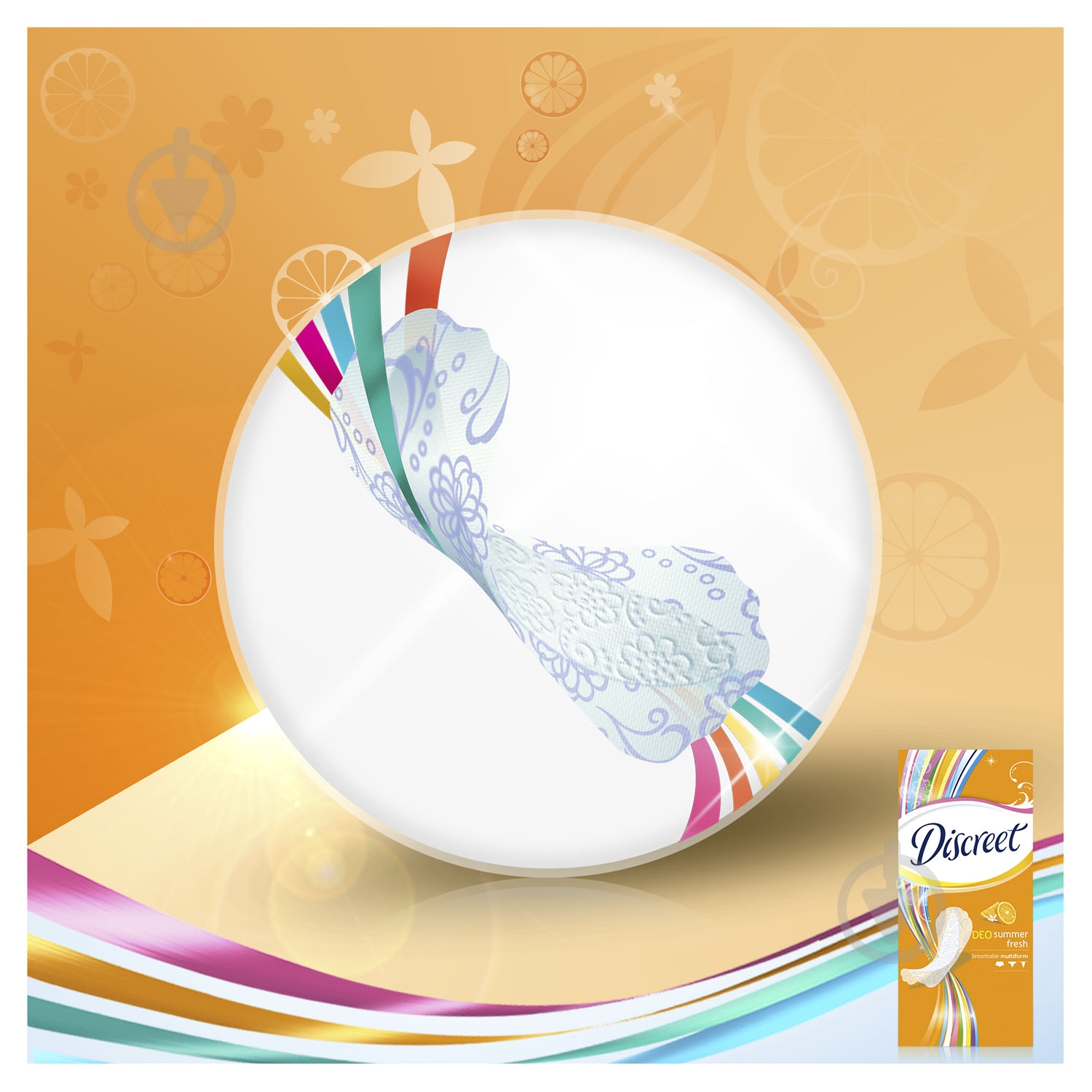 Прокладки ежедневные Discreet Deo Summer Fresh multiform normal 20 шт. - фото 9