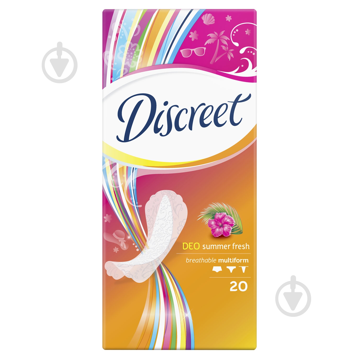 Прокладки ежедневные Discreet Deo Summer Fresh multiform normal 20 шт. - фото 2