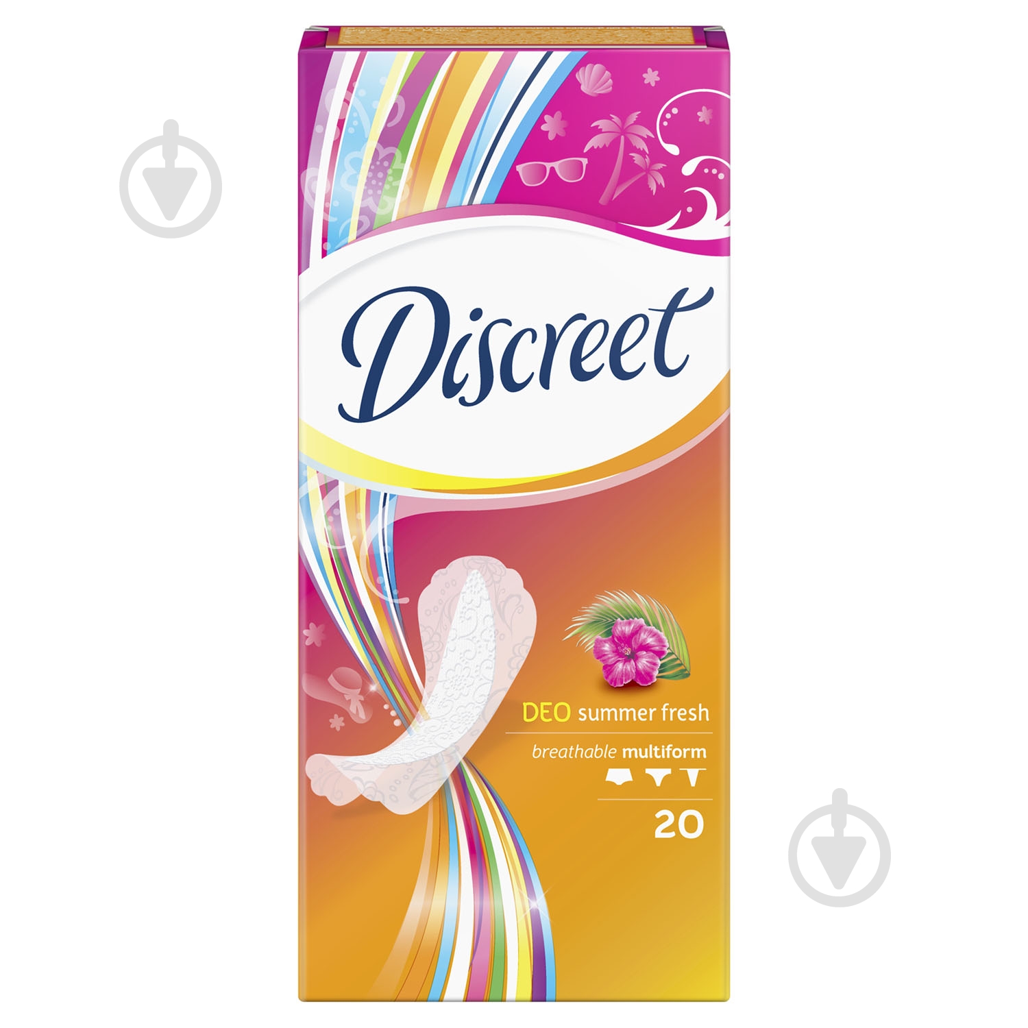 Прокладки ежедневные Discreet Deo Summer Fresh multiform normal 20 шт. - фото 3