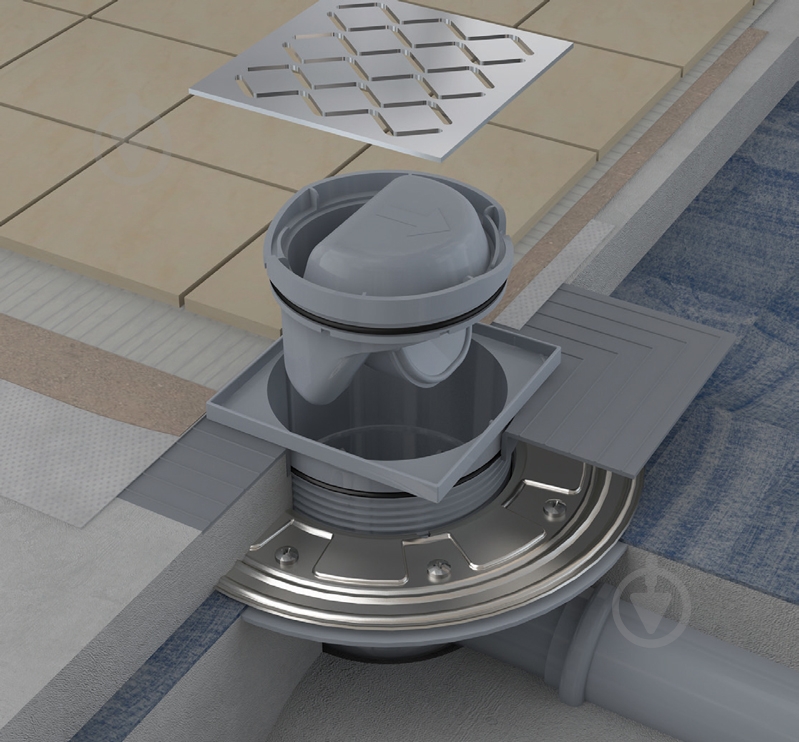 Душевой трап Ravak SN501 105x105/50 - фото 2 Душевой трап Ravak SN501 105x105/50 - фото 2