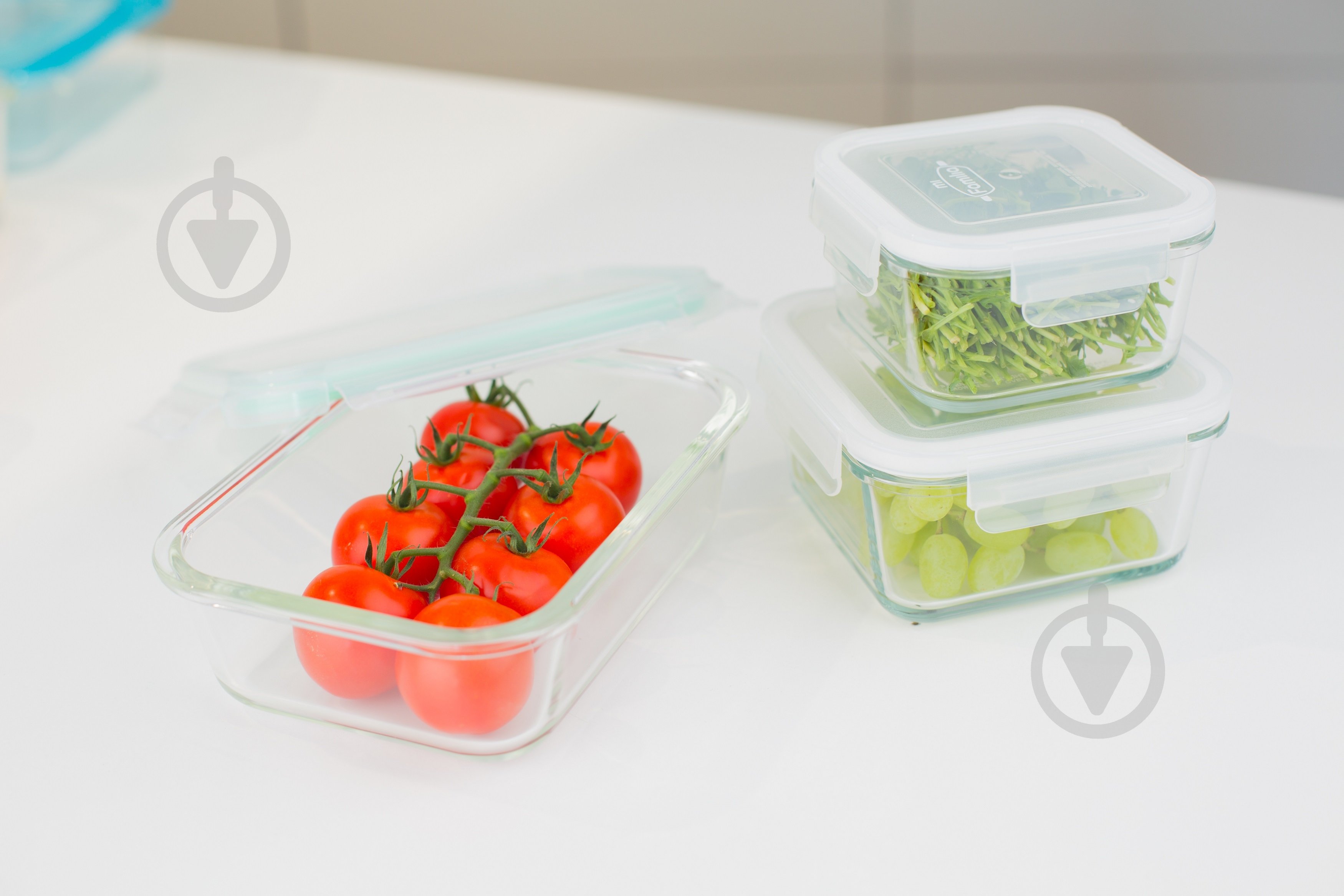 Контейнер MiFamilia Nested 750 мл квадратний білий - фото 7 Контейнер MiFamilia Nested 750 мл квадратний білий - фото 7