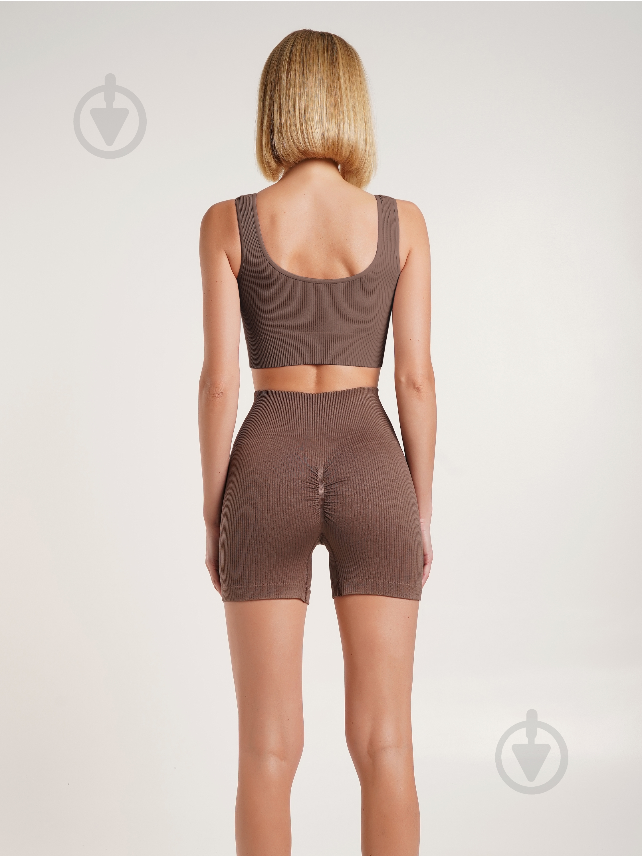 Шорты Giulia SHORTS RIB SHAPE р. S/M коричневый - фото 5