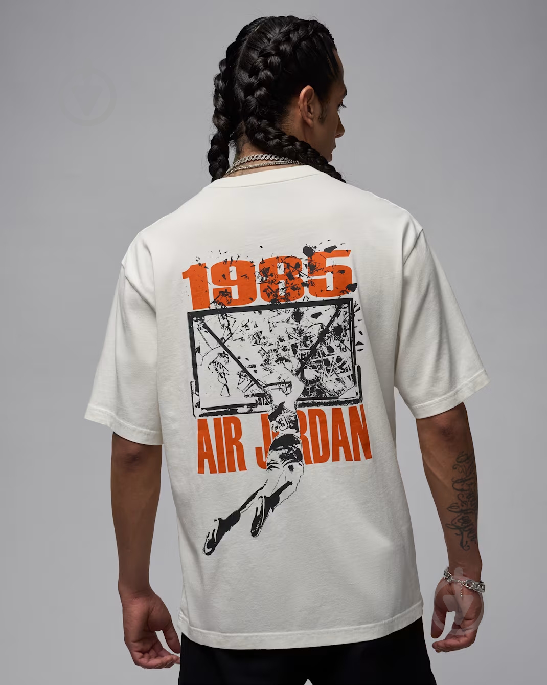 ほん ᐉ Футболка Jordan M J BRK SBB OVSZ GFX SS CRW IB3297-133 р.S