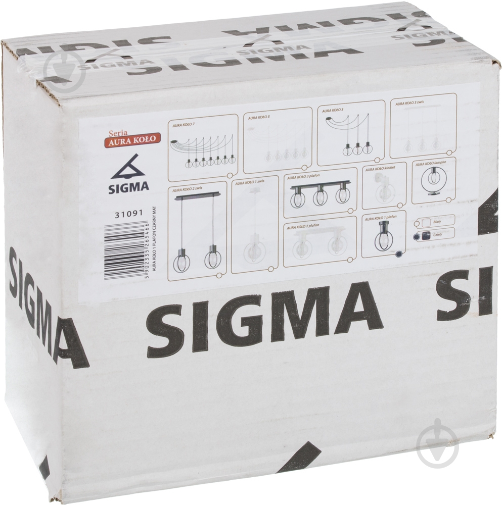 Люстра потолочная Sigma Kolo 1xE27 черный 31091 - фото 4