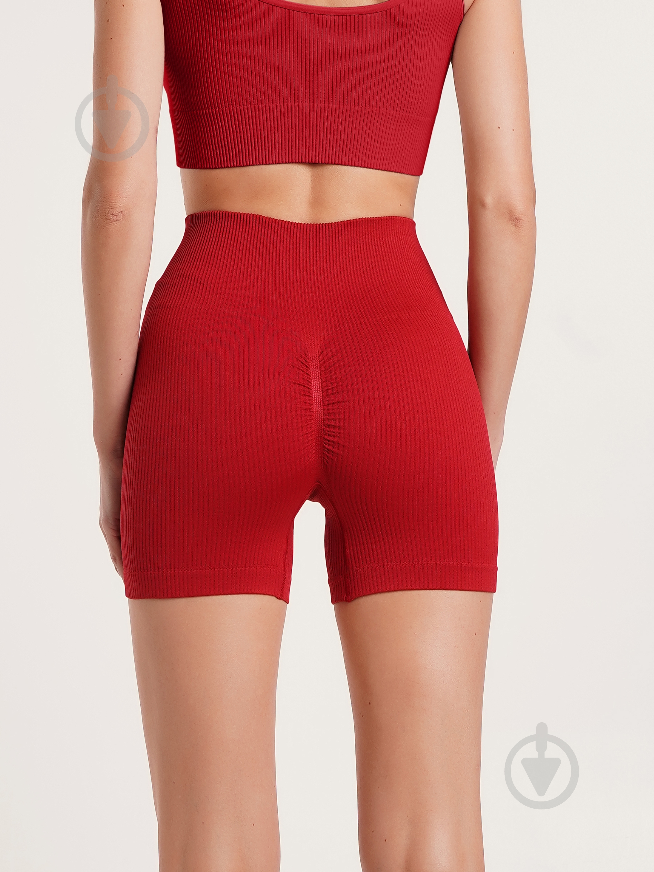 Шорты Giulia SHORTS RIB SHAPE р. S/M темно-красный - фото 3