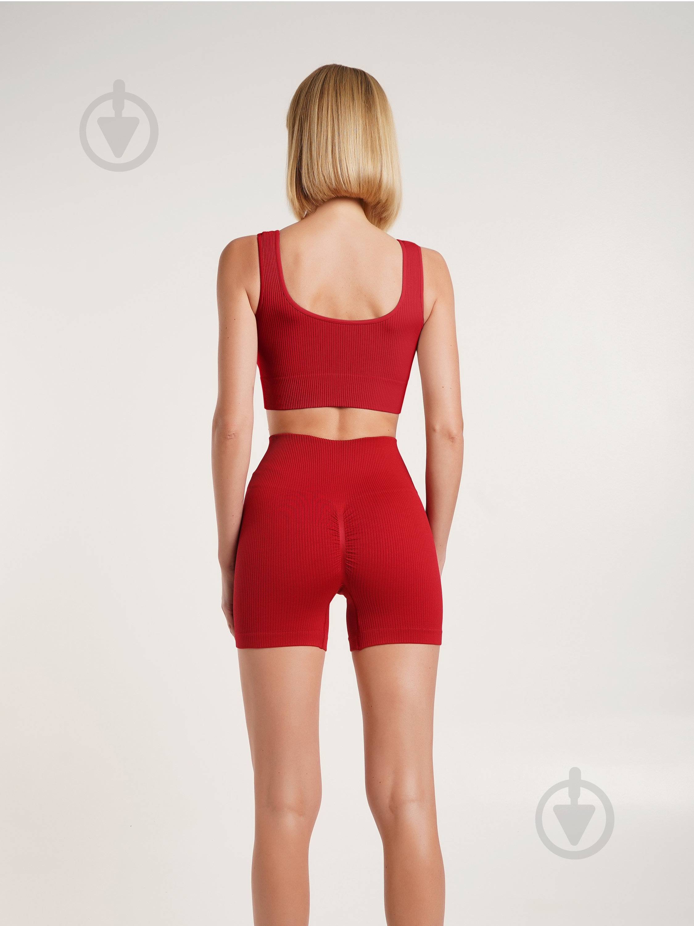 Шорты Giulia SHORTS RIB SHAPE р. S/M темно-красный - фото 5