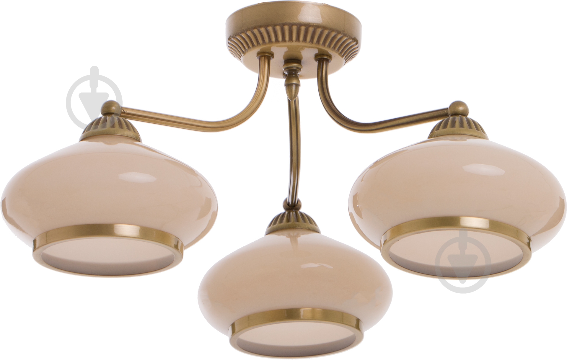 Люстра потолочная TK Lighting Aladyn 3x60 Вт E27 патина 1713 - фото 1