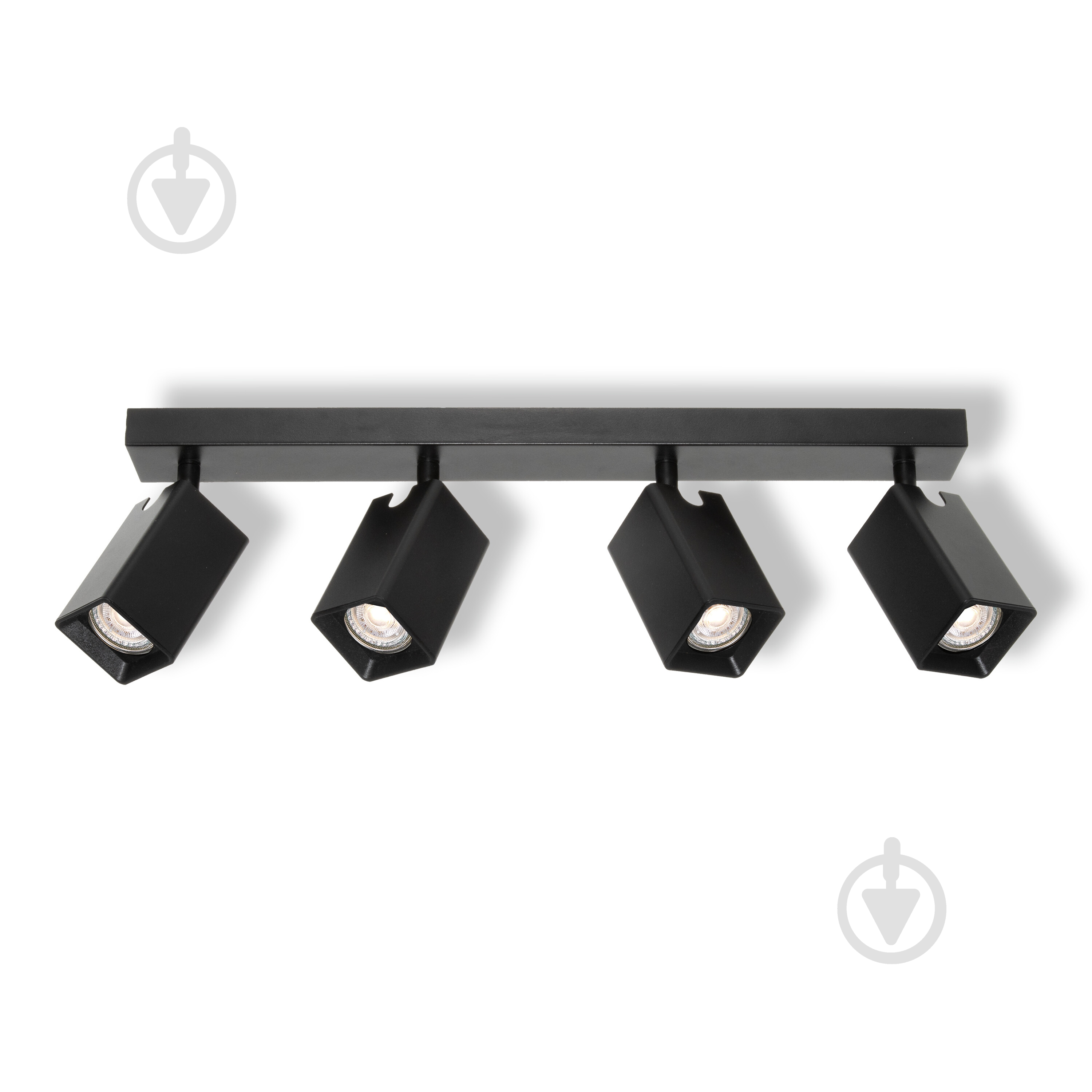 Спот Osram Angular 4xGU10 чорний - фото 1 Спот Osram Angular 4xGU10 чорний - фото 1