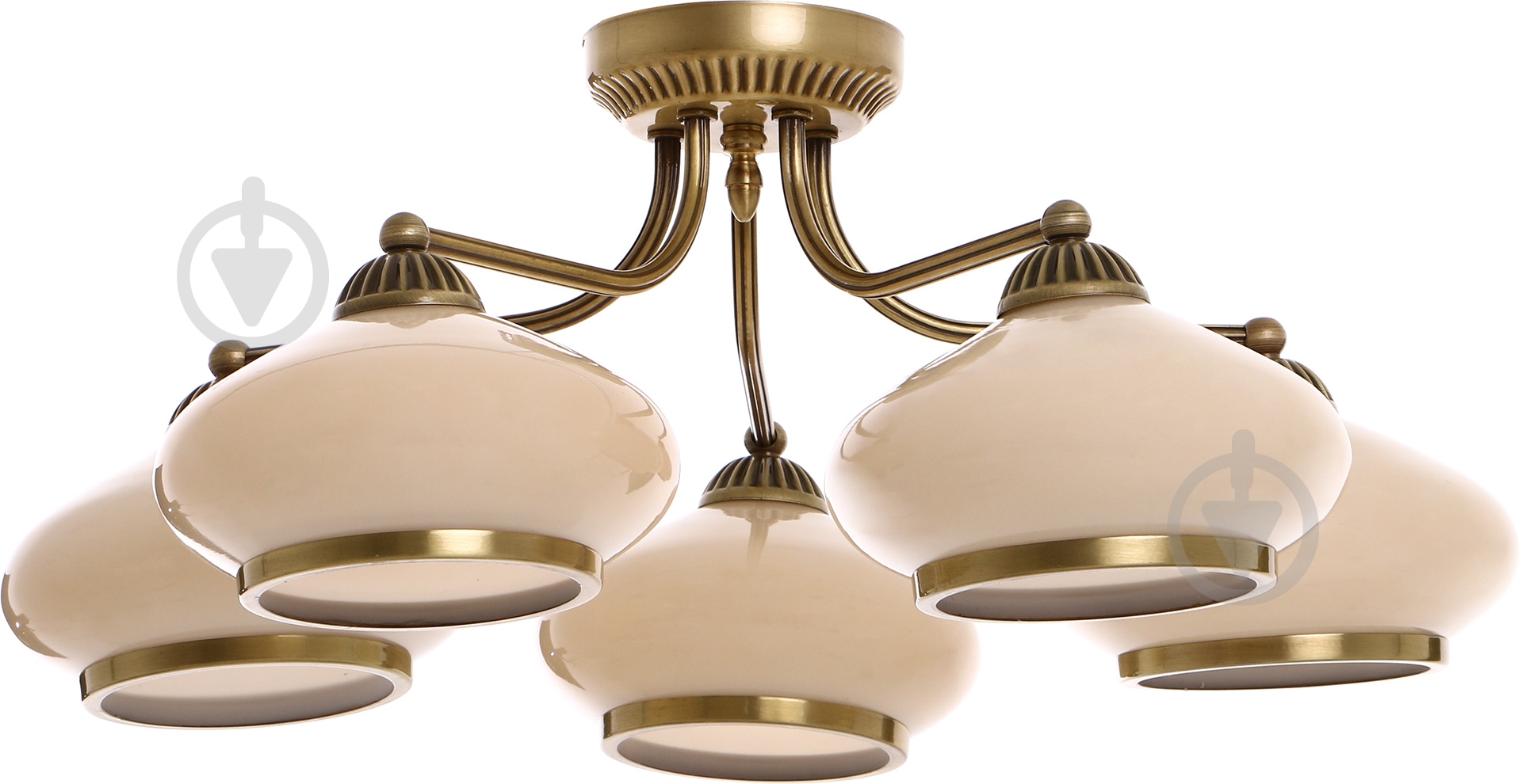 Люстра потолочная TK Lighting Aladyn 5x60 Вт E27 патина 1715 - фото 1