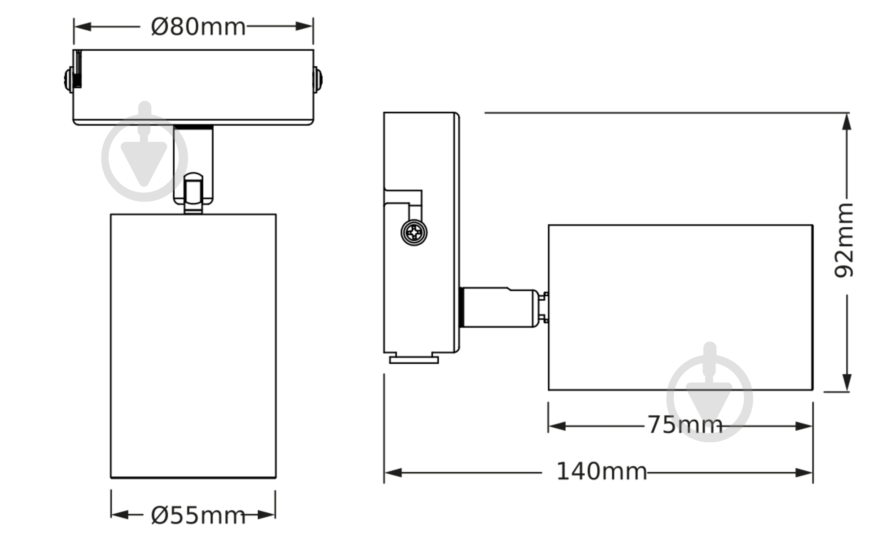 Спот Osram Elemental 1xGU10 белый - фото 4