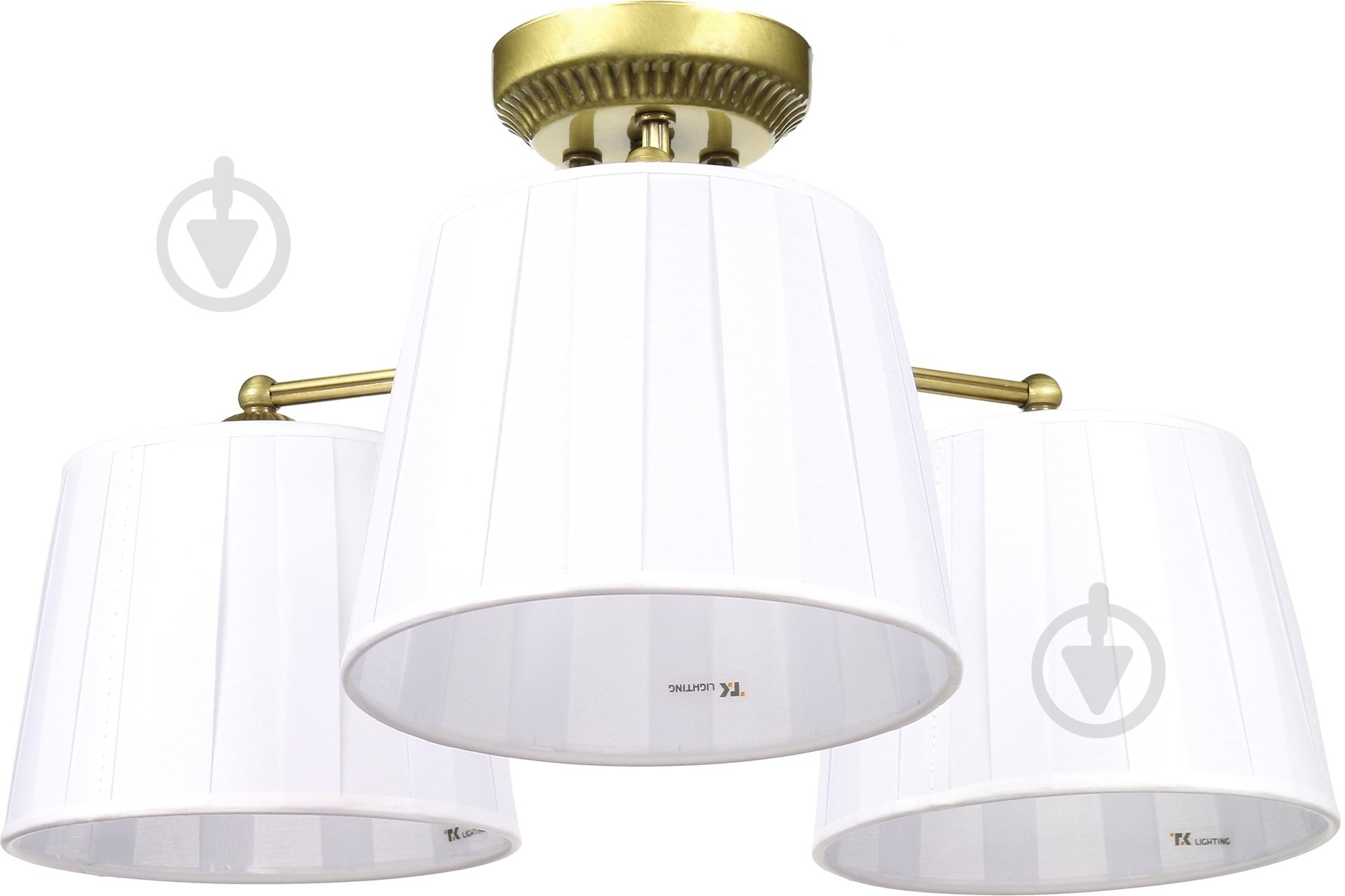 Люстра потолочная TK Lighting Peru 3x60 Вт E27 медный 1976 - фото 1