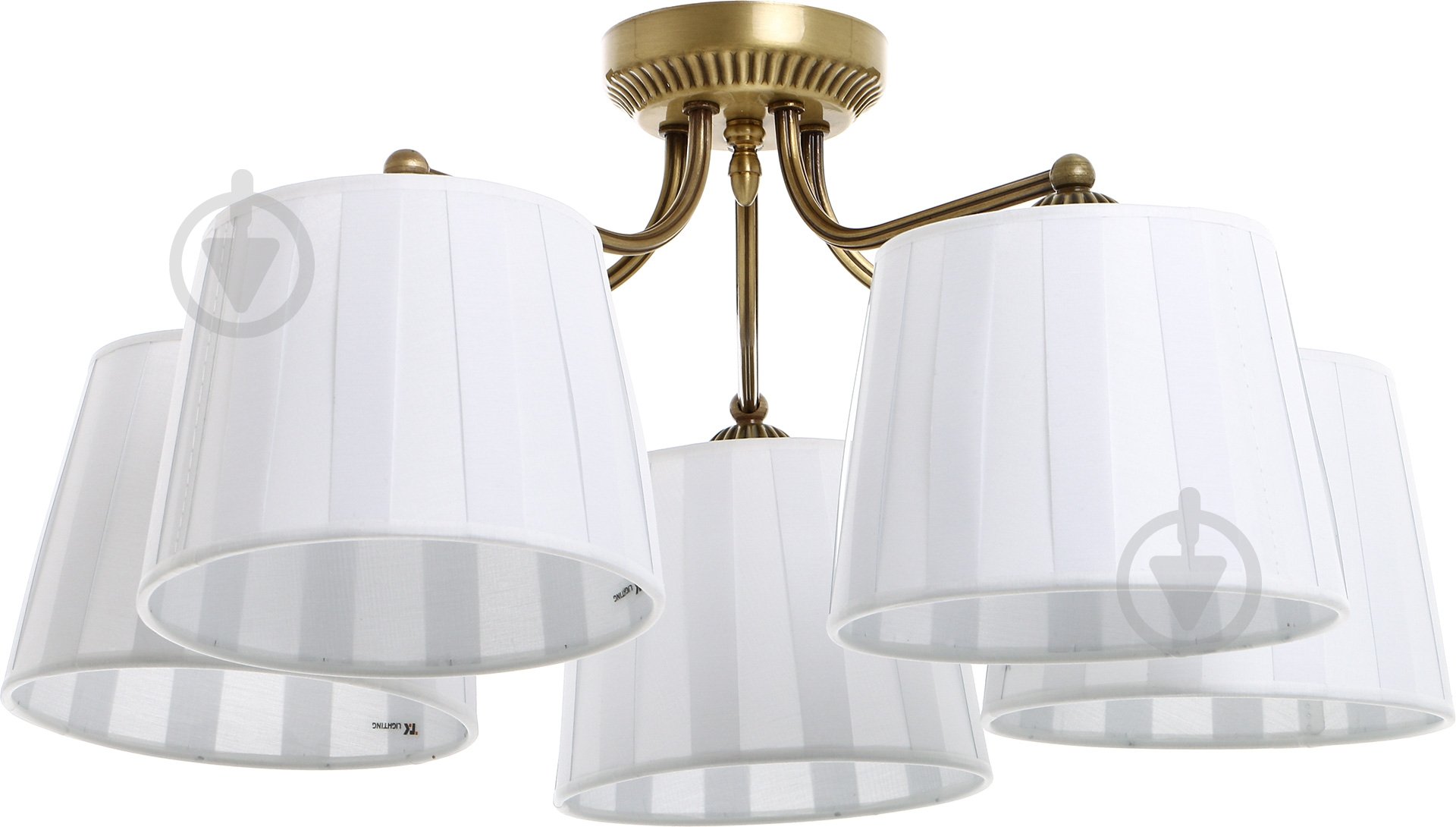 Люстра потолочная TK Lighting Peru 5x60 Вт E27 медный 1977 - фото 1