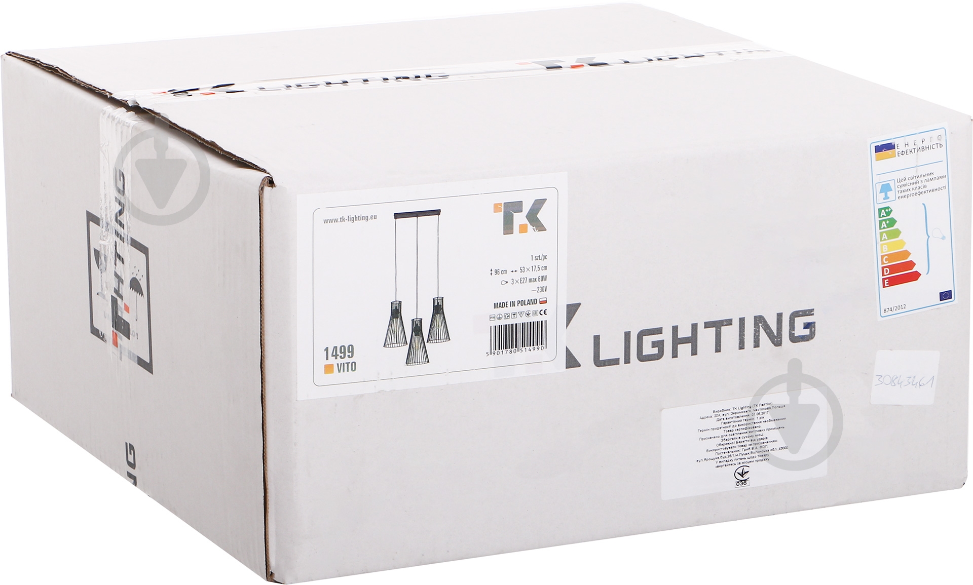 Подвес TK Lighting Vito 3xE27 черный 1499 - фото 3 Подвес TK Lighting Vito 3xE27 черный 1499 - фото 3