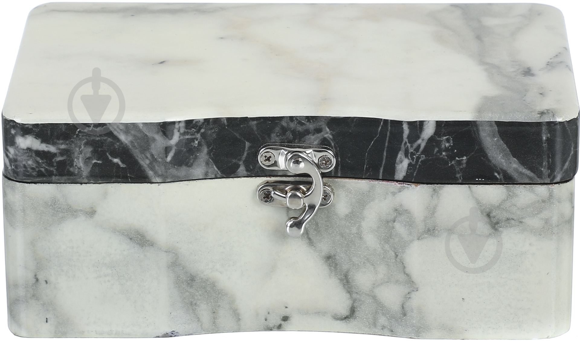 Сундучок Мрамор 20х12х8,5 см серый - фото 1