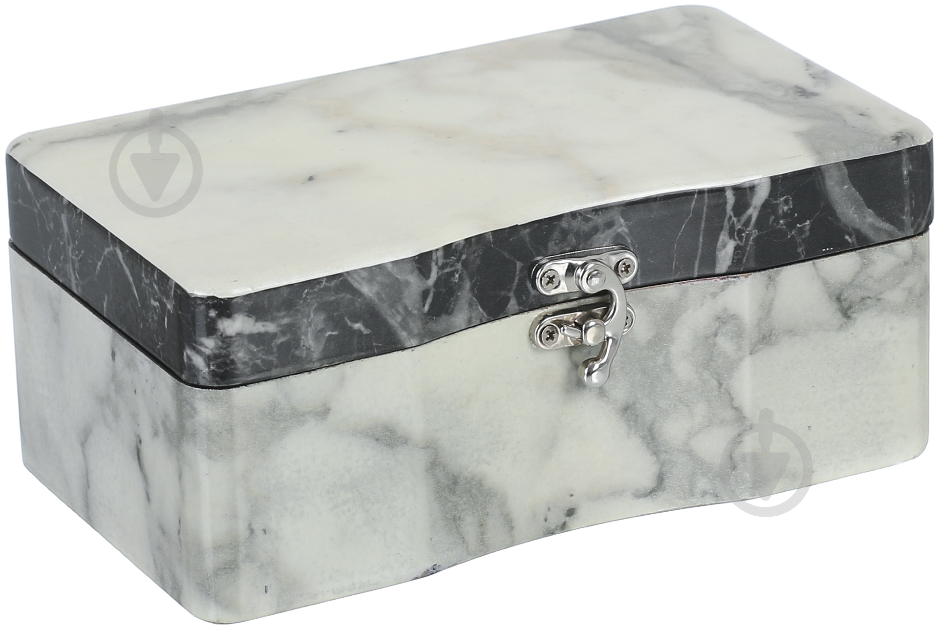 Сундучок Мрамор 20х12х8,5 см серый - фото 2