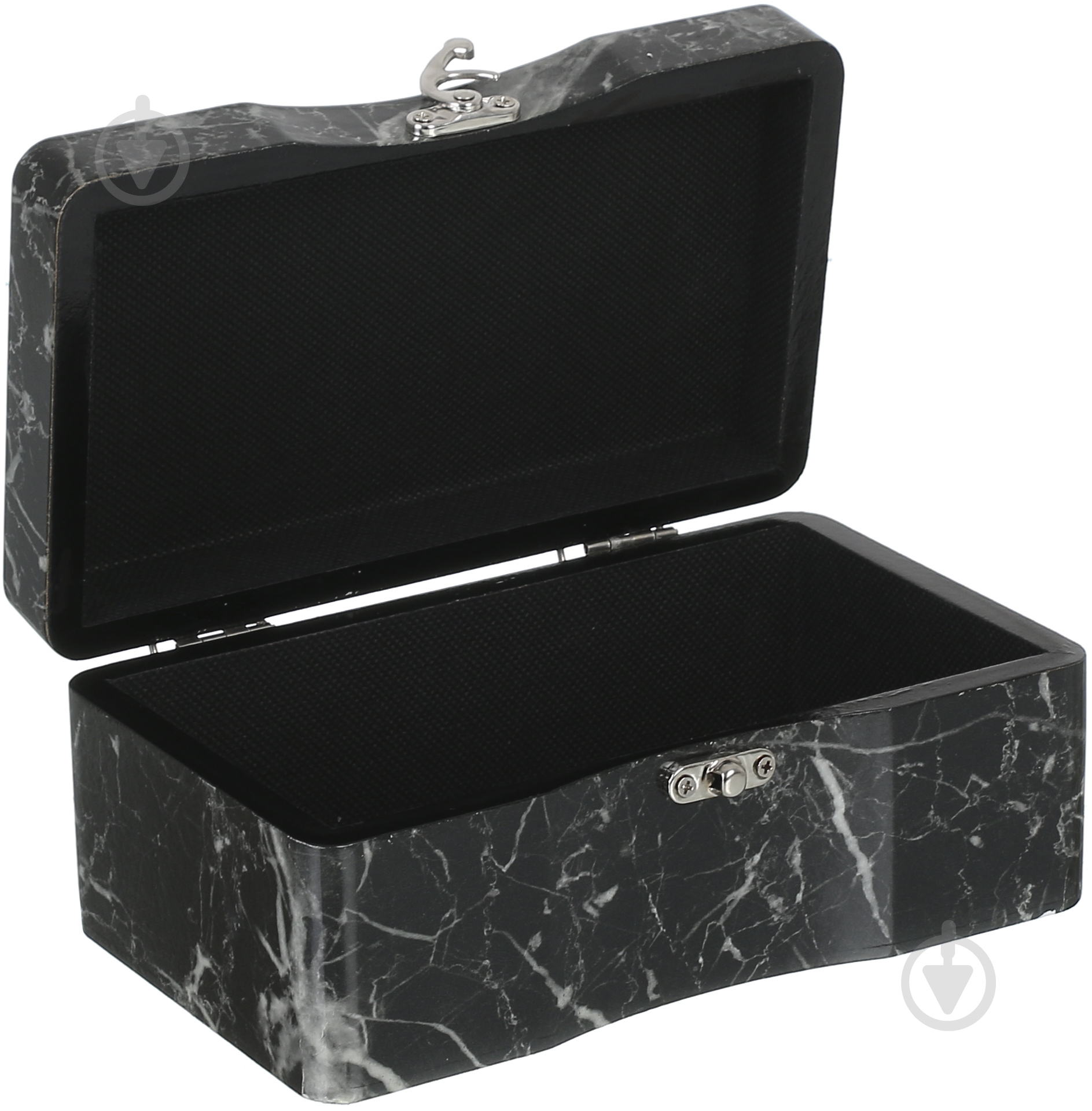 Сундучок Мрамор 20х12х8,5 см черный - фото 4