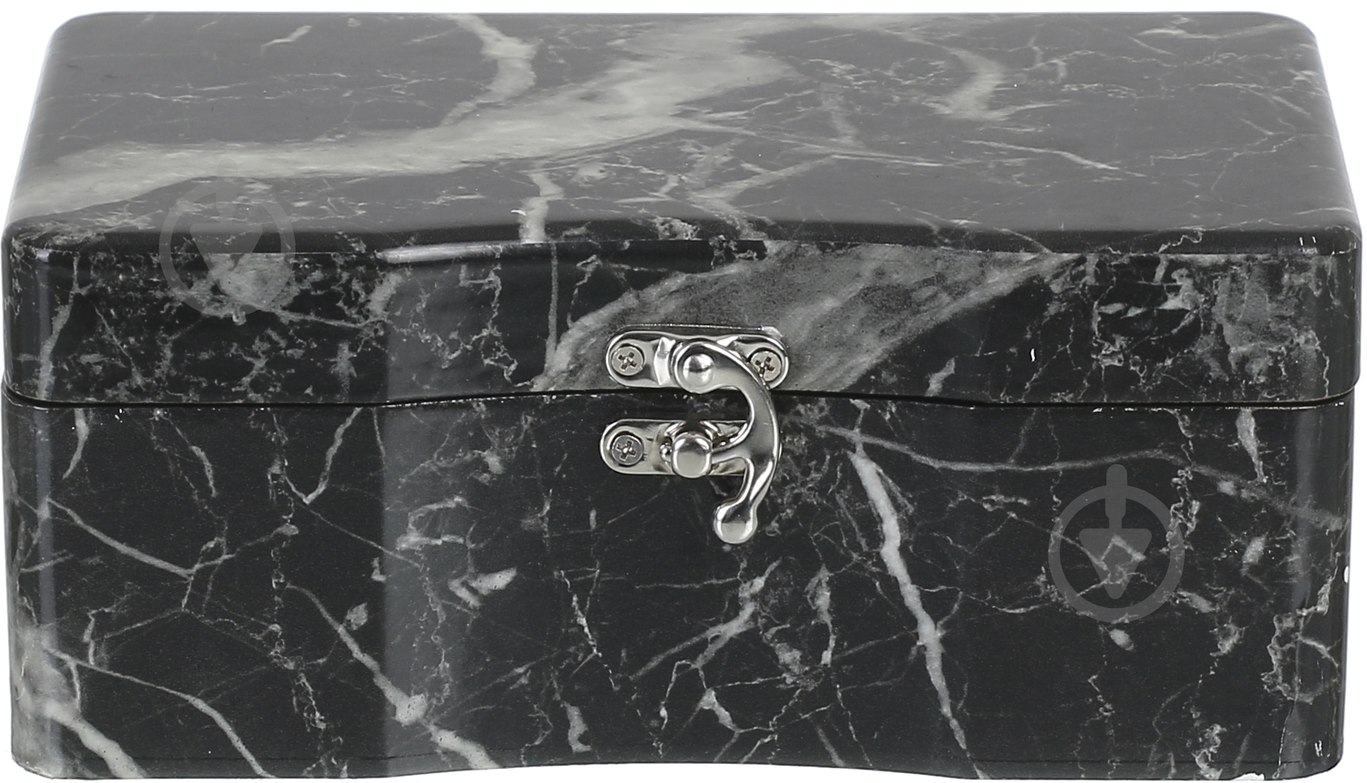 Сундучок Мрамор 20х12х8,5 см черный - фото 2