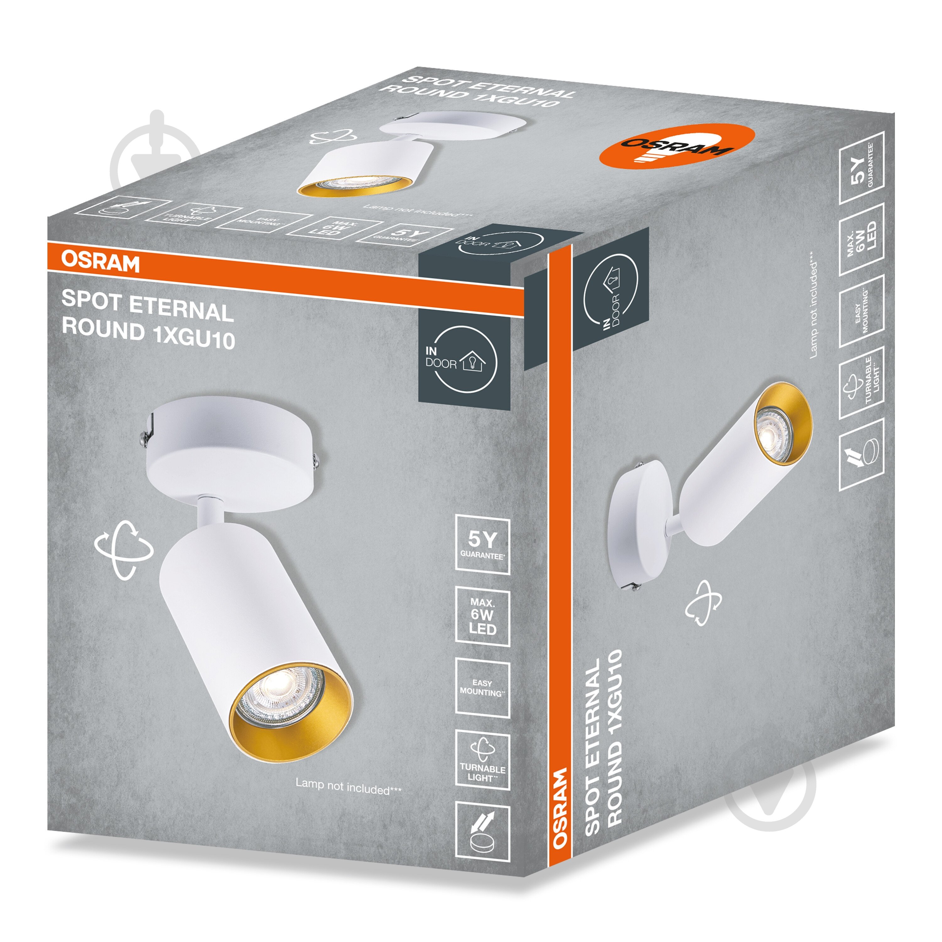 Спот Osram Eternal 1xGU10 белый - фото 2