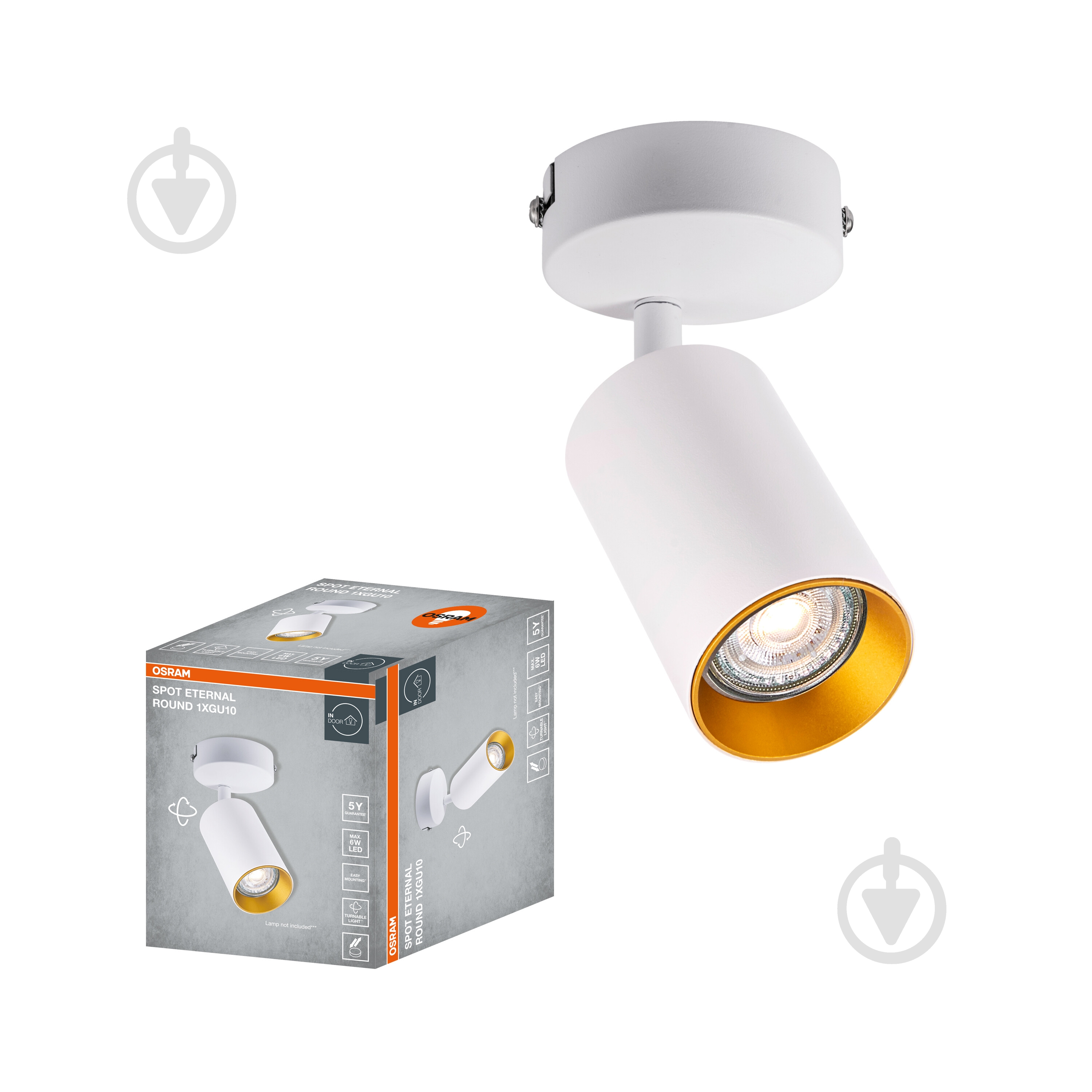 Спот Osram Eternal 1xGU10 белый - фото 1