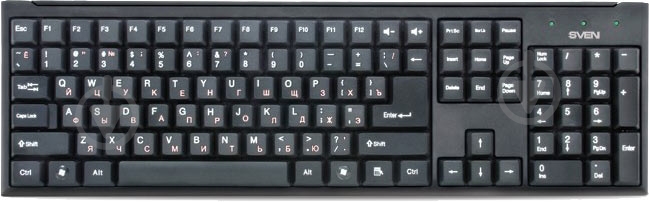 Клавиатура Sven Standard 303 USB (00600154) black - фото 1