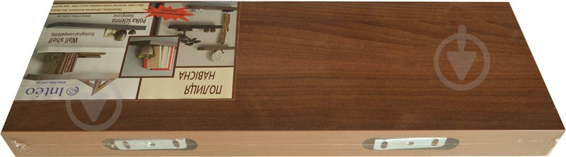 Полка Inteo для книг Орех Аида Табак 600x600x50 мм орех - фото 2