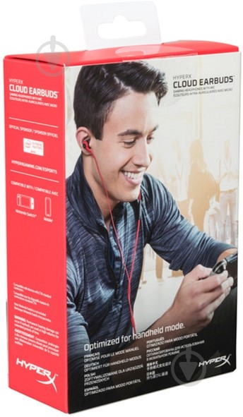 Наушники HyperX Cloud Earbuds black/red (HX-HSCEB-RD) - фото 8