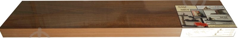 Полка Inteo в детскую Орех Аида Табак 1000x1000x50 мм орех - фото 1