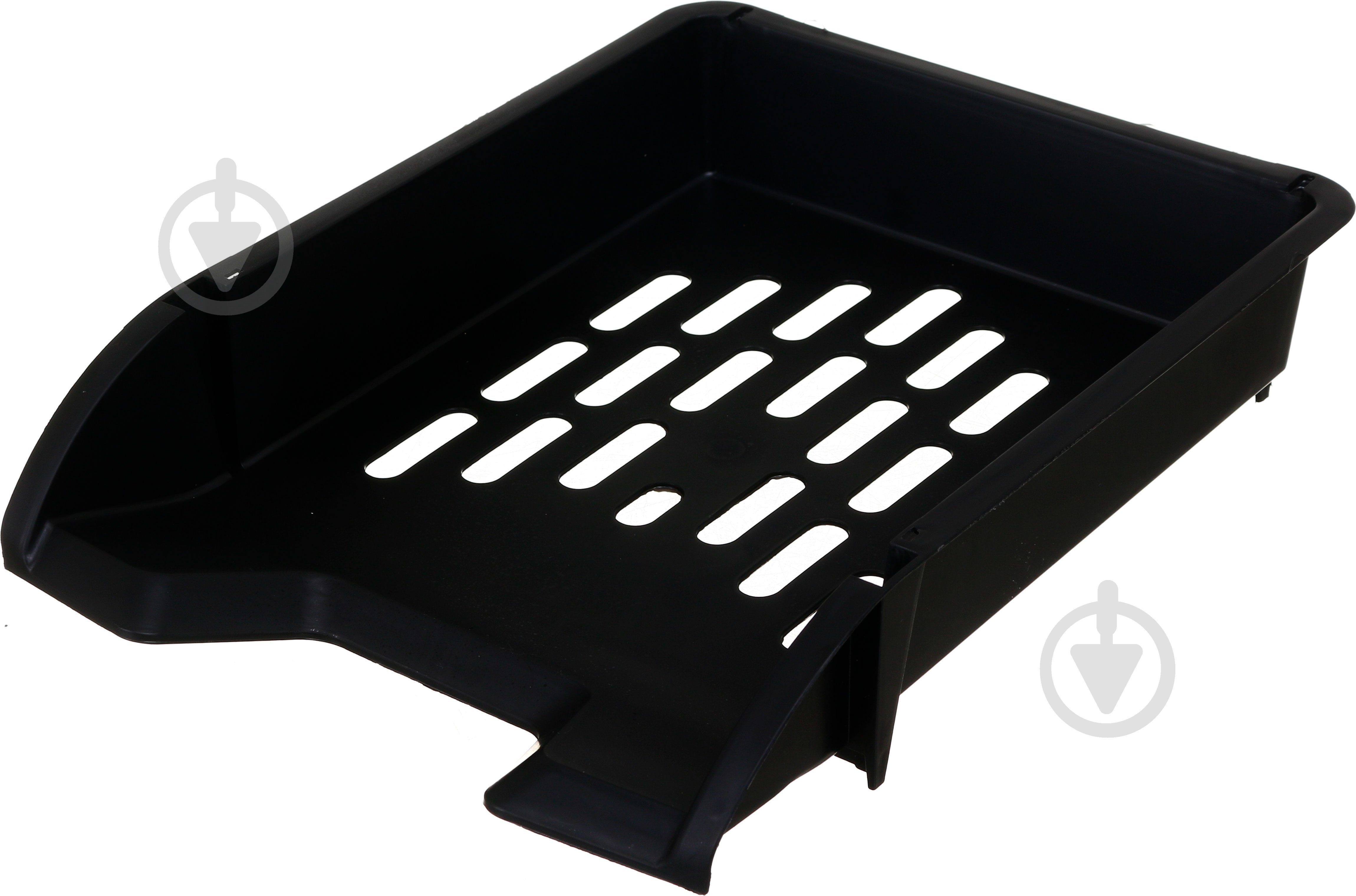 Лоток для паперів горизонтальний ПП 34х25,2х5,7 см чорний Arnika - фото 1