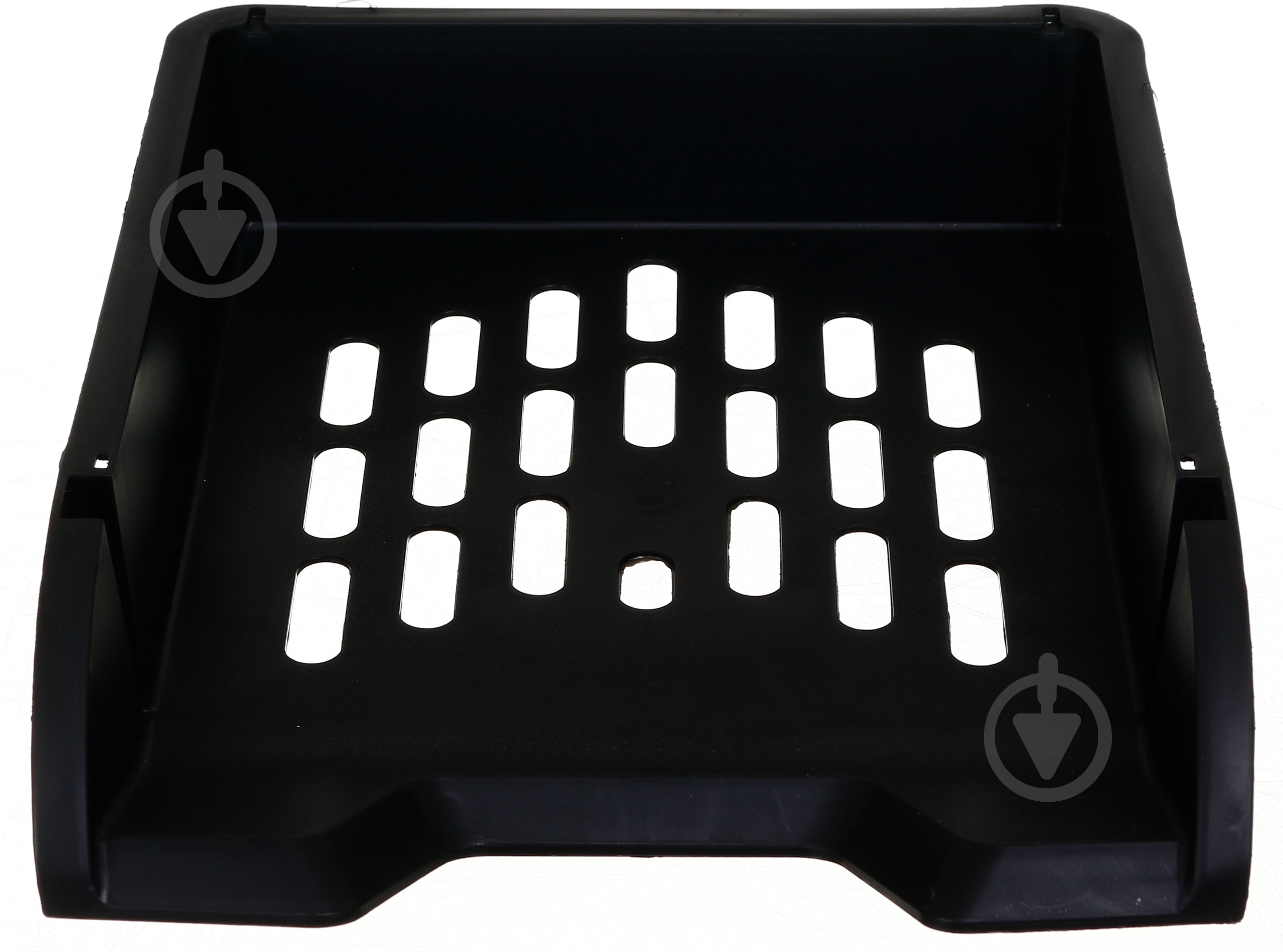 Лоток для паперів горизонтальний ПП 34х25,2х5,7 см чорний Arnika - фото 2