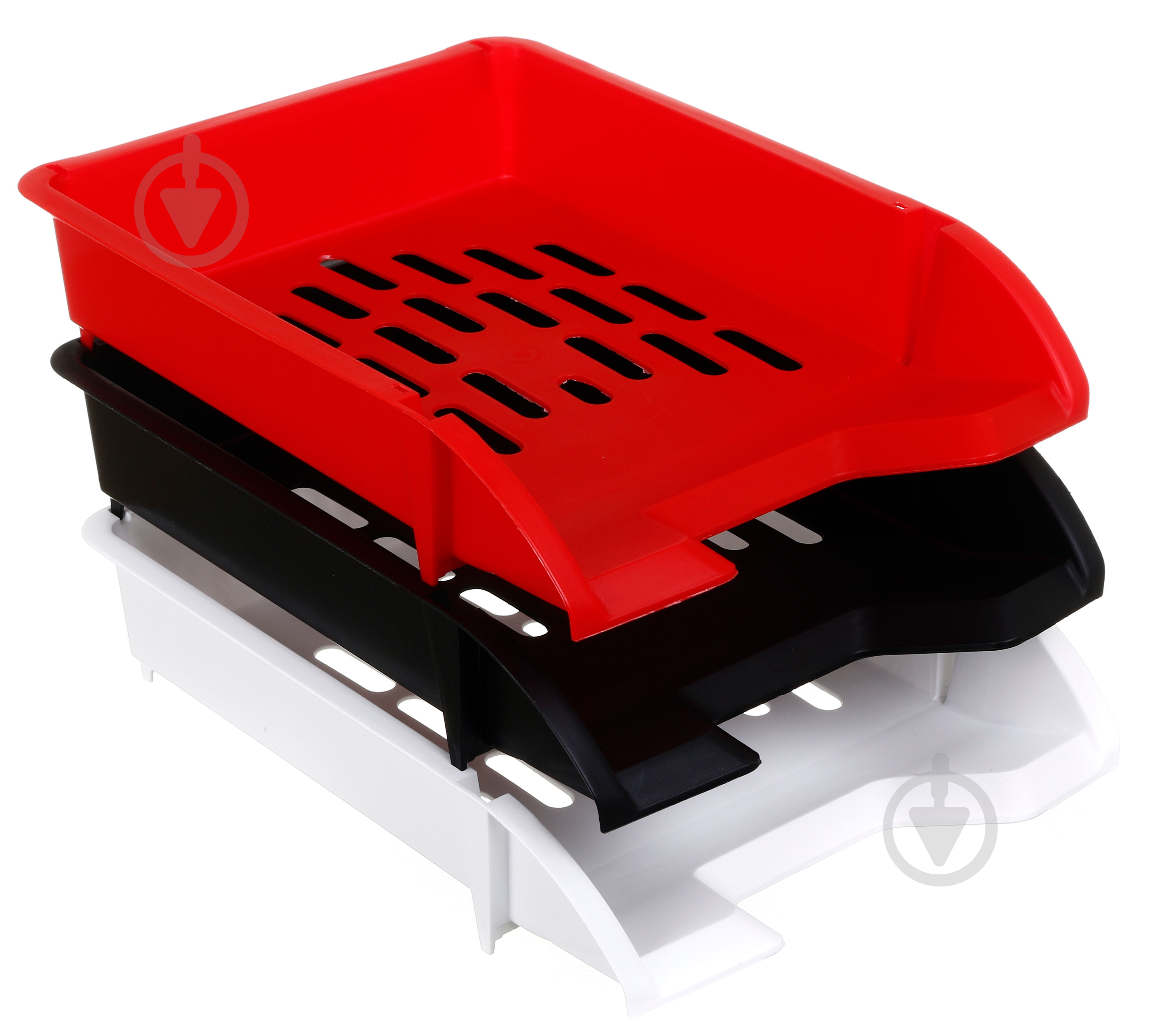 Лоток для паперів горизонтальний ПП 34х25,2х5,7 см чорний Arnika - фото 5