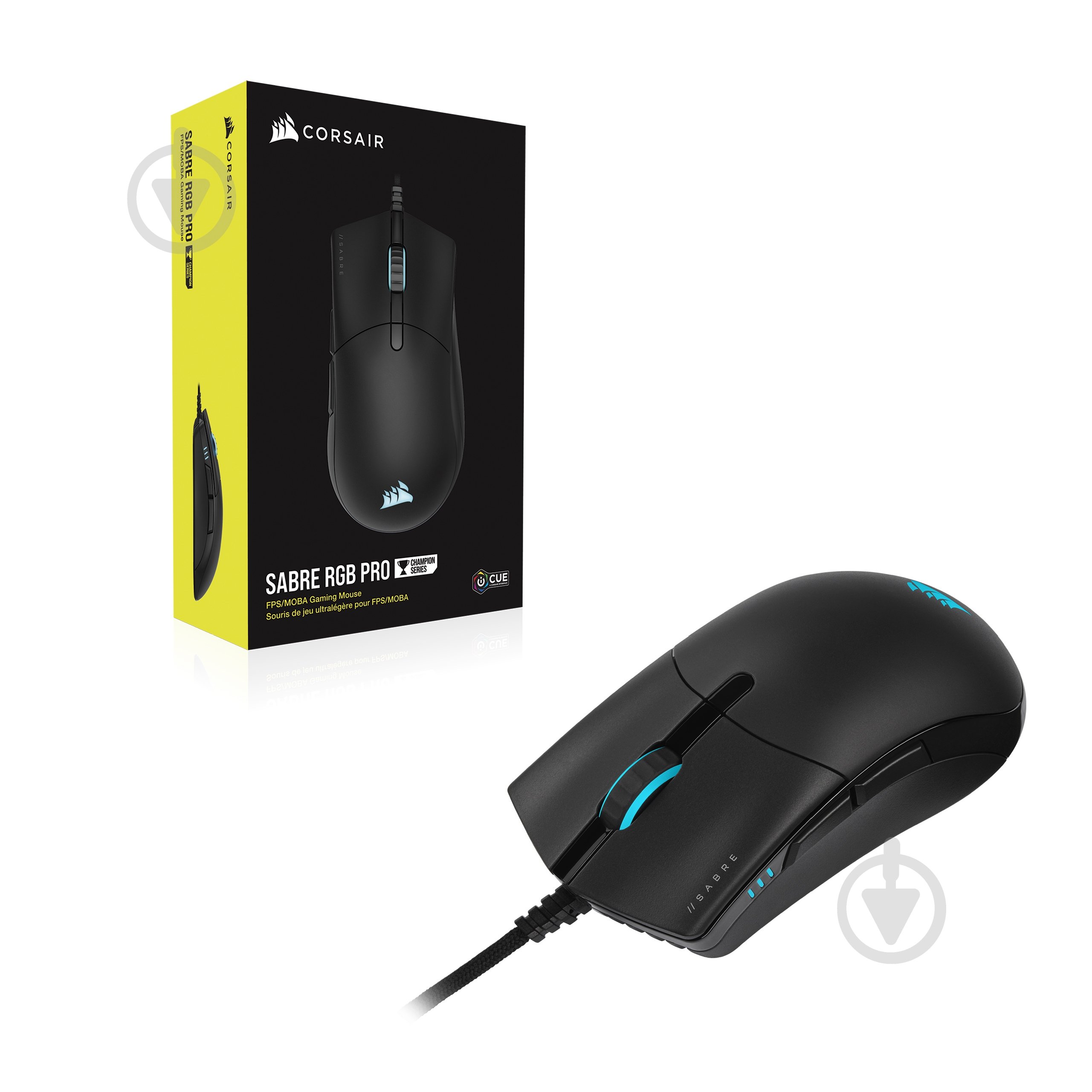 Мышь Corsair Sabre Pro RGB black (CH-9303111-EU) - фото 2 Мышь Corsair Sabre Pro RGB black (CH-9303111-EU) - фото 2