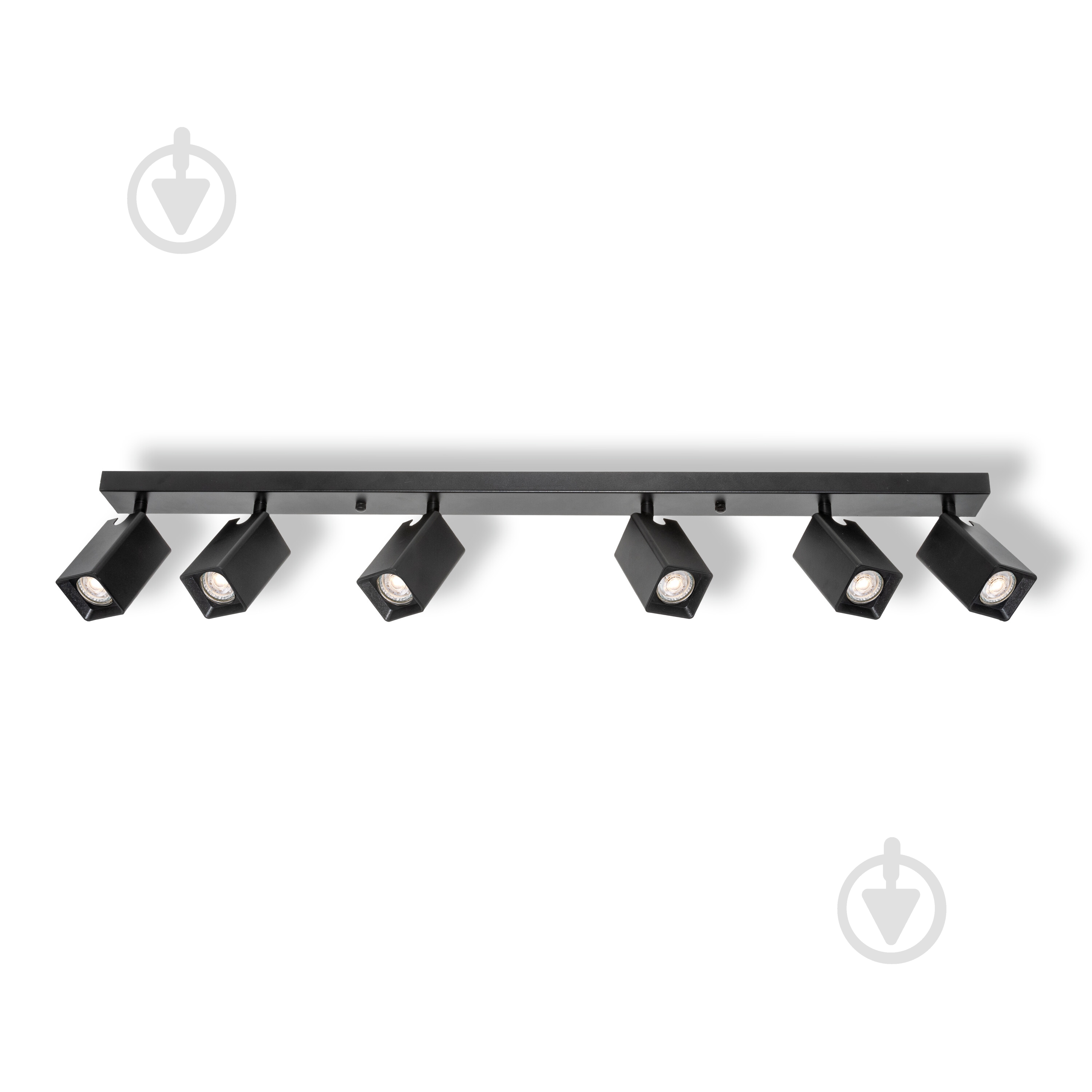 Спот Osram Angular 6xGU10 чорний - фото 1 Спот Osram Angular 6xGU10 чорний - фото 1