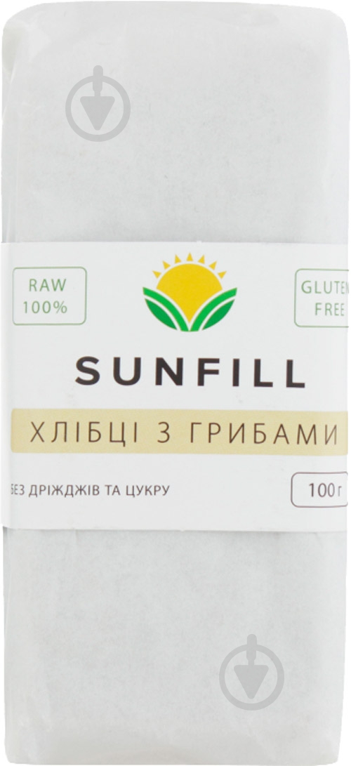 Хлебцы Sunfill с грибами 100 г - фото 1 Хлебцы Sunfill с грибами 100 г - фото 1